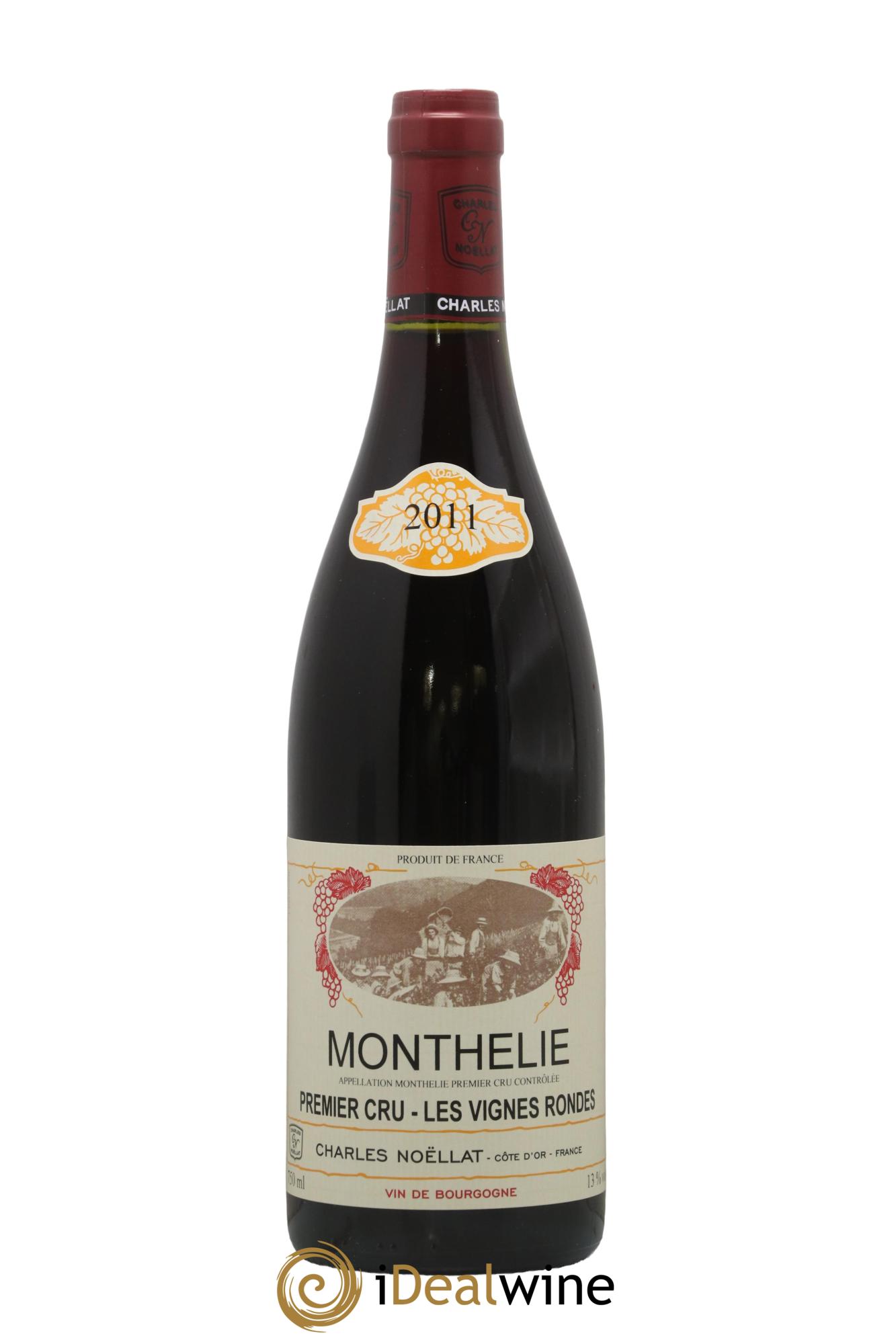Monthélie 1er Cru Les Vignes Rondes Charles Noellat 2011 - Lot of 1 bottle - 0