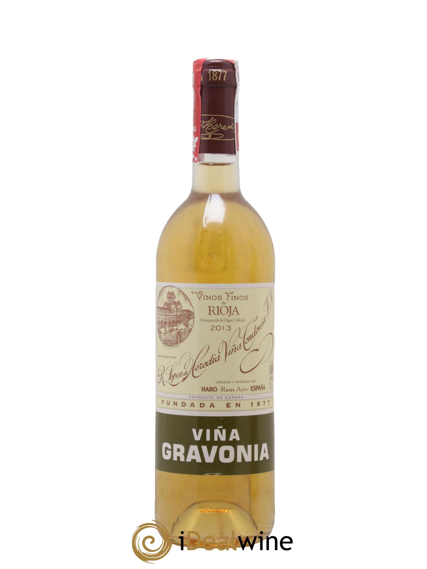 Rioja DOCA Vina Gravonia Crianza Vina Tondonia R. Lopez de Heredia 2013 - Lot de 1 bouteille - 0