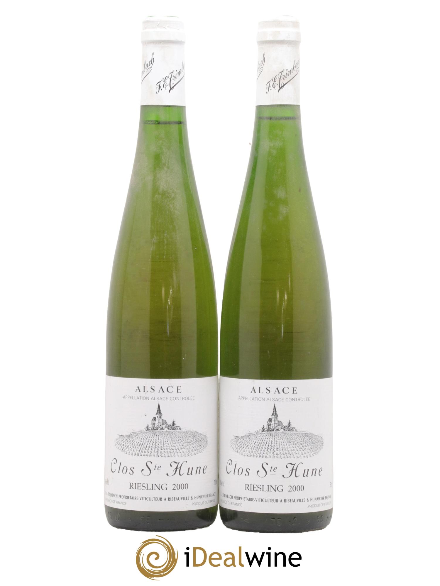 Alsace Riesling Clos Sainte-Hune Trimbach (Domaine) 2000 - Lot de 2 bouteilles - 0