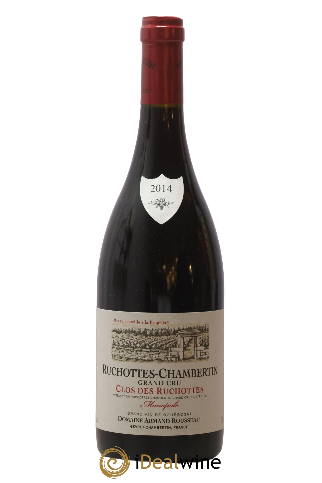 Ruchottes-Chambertin Grand Cru Clos des Ruchottes Armand Rousseau (Domaine) 2014 - Posten von 1 Flasche - 0
