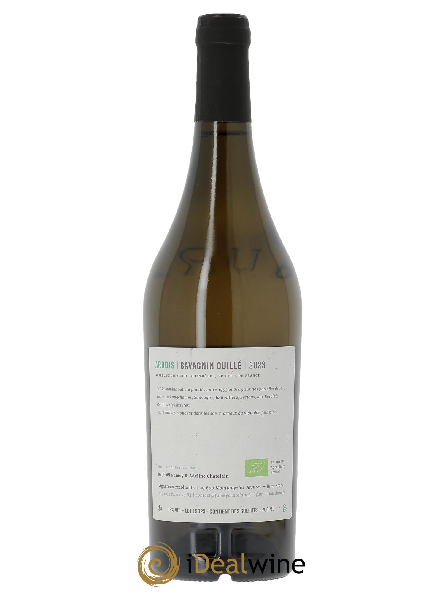 Arbois Savagnin Ouillé Fumey-Chatelain 2023 - Lot de 1 bouteille - 1