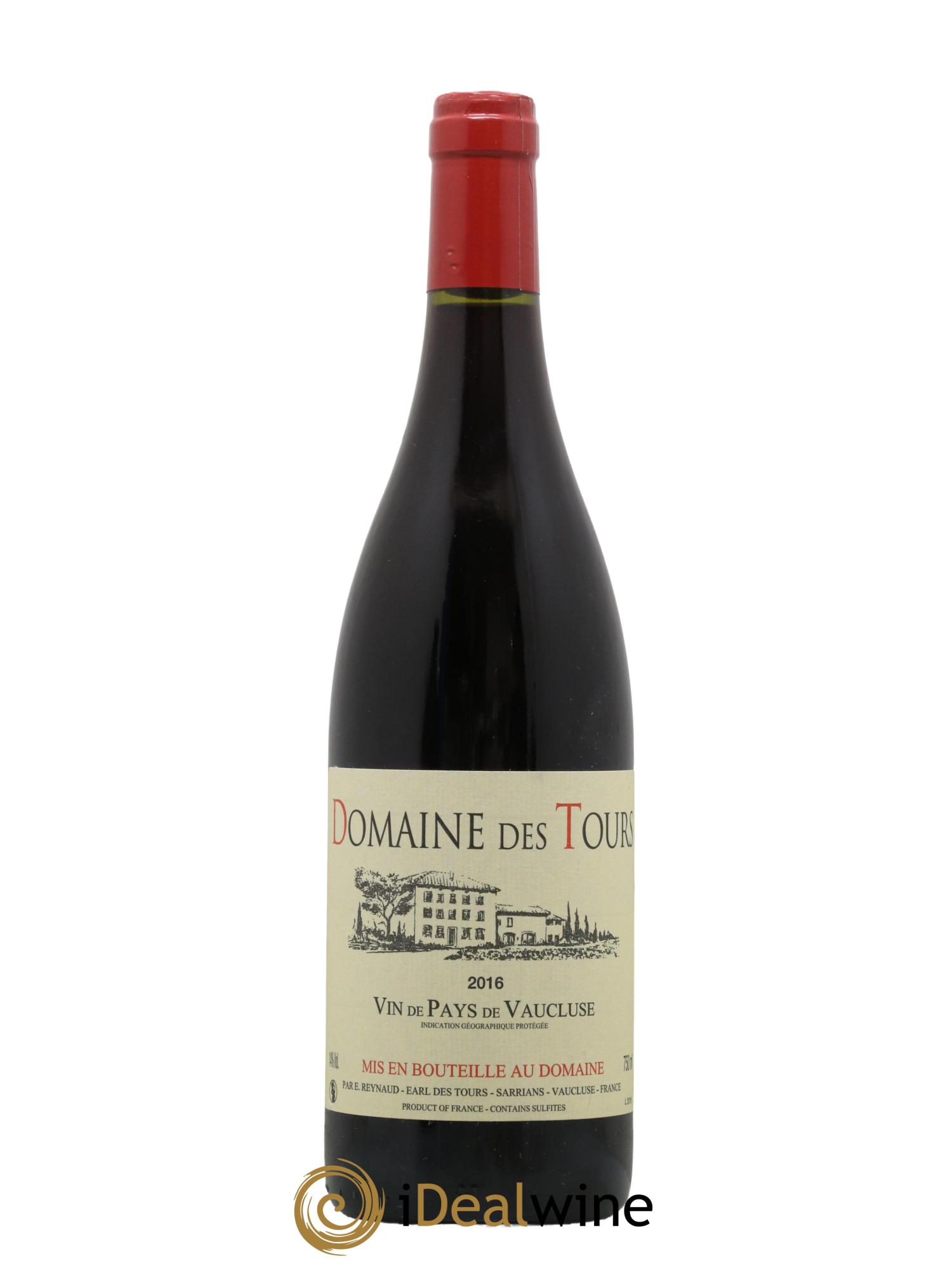 Vaucluse (Vin de Pays de Vaucluse) Domaine des Tours Emmanuel Reynaud 2016 - Lot de 1 bouteille - 0