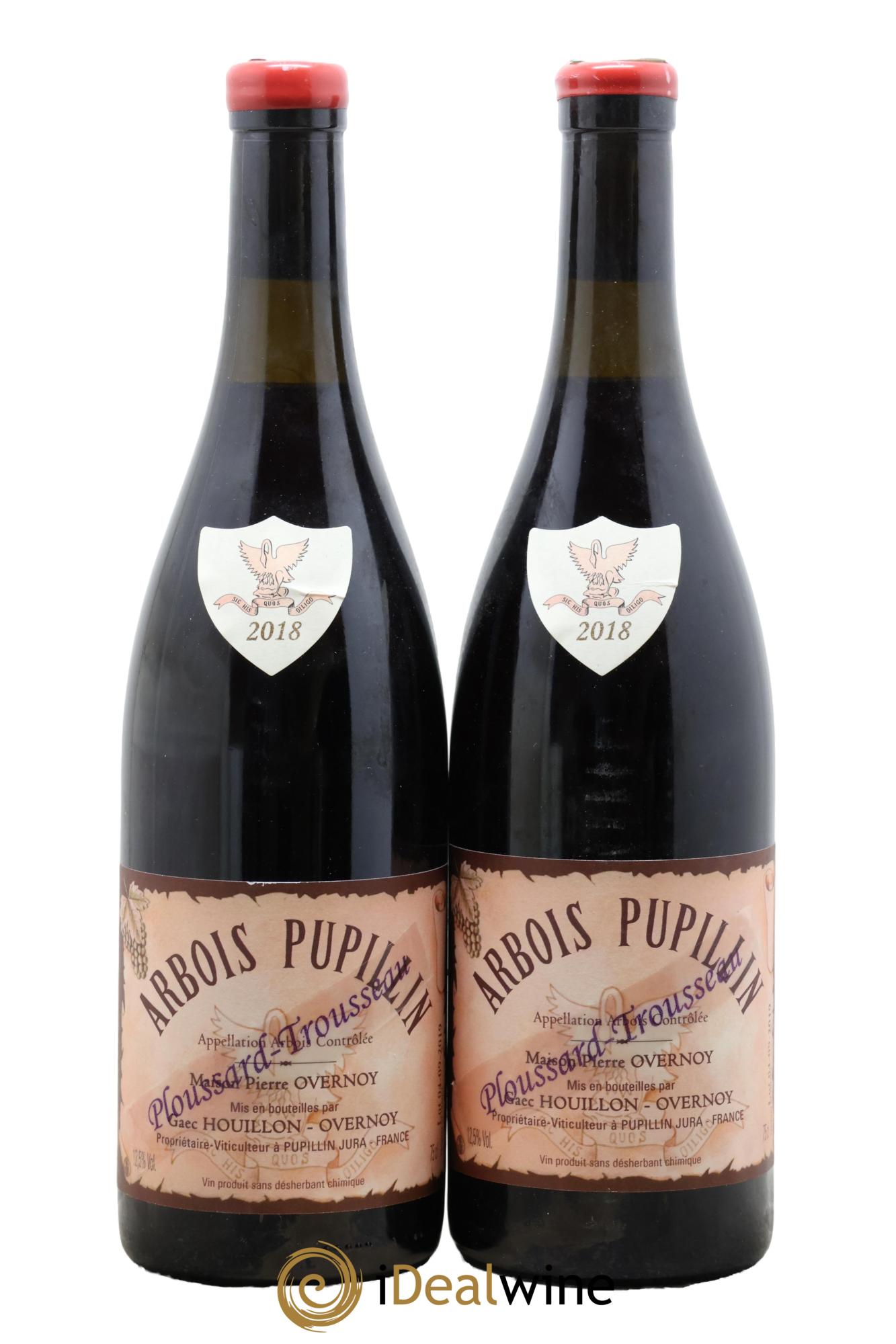 Arbois-Pupillin Ploussard Trousseau (cire violette) Overnoy-Houillon (Domaine) 2018 - Lot of 2 bottles - 0