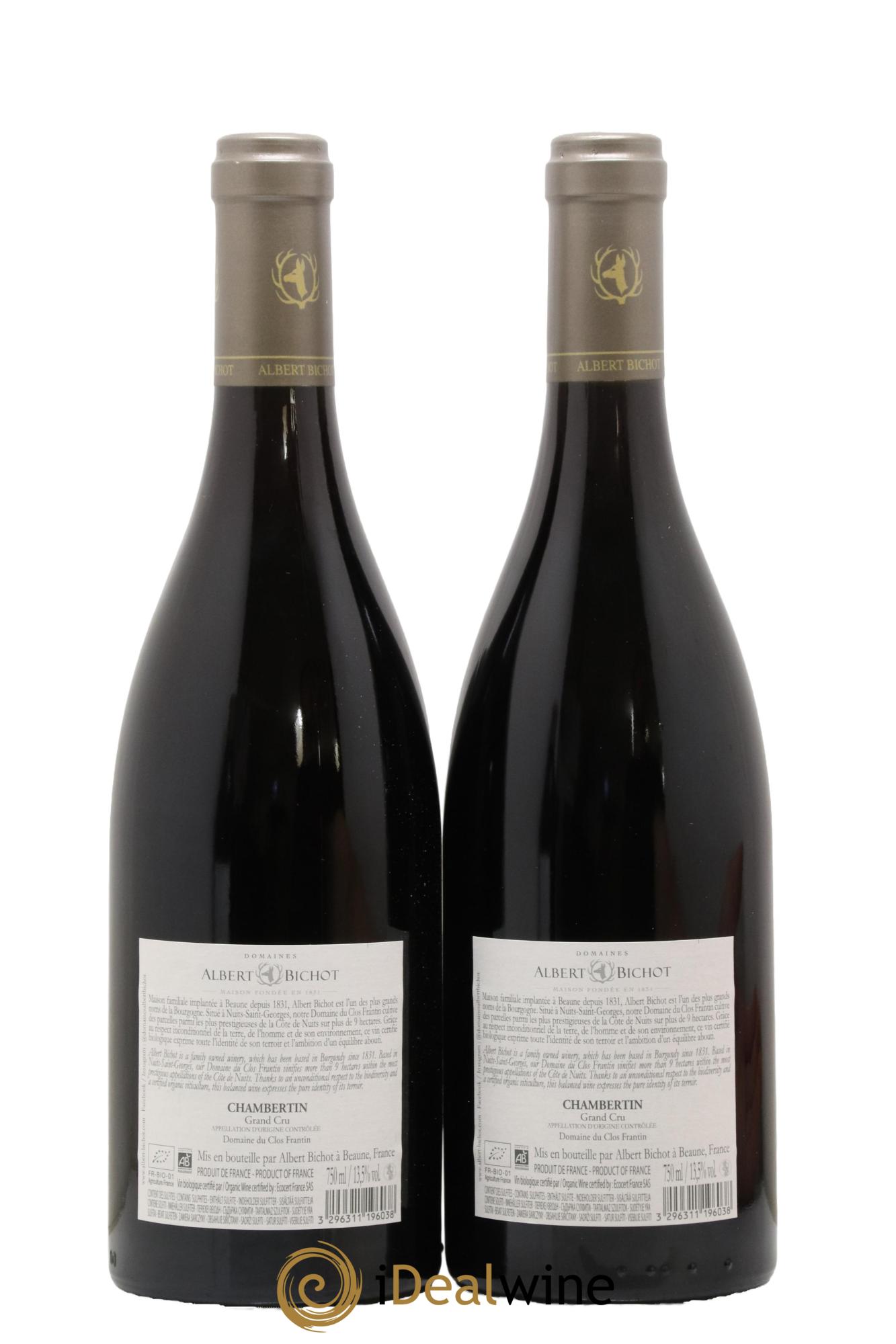 Chambertin Grand Cru Clos Frantin - Albert Bichot 2019 - Lot of 2 bottles - 1
