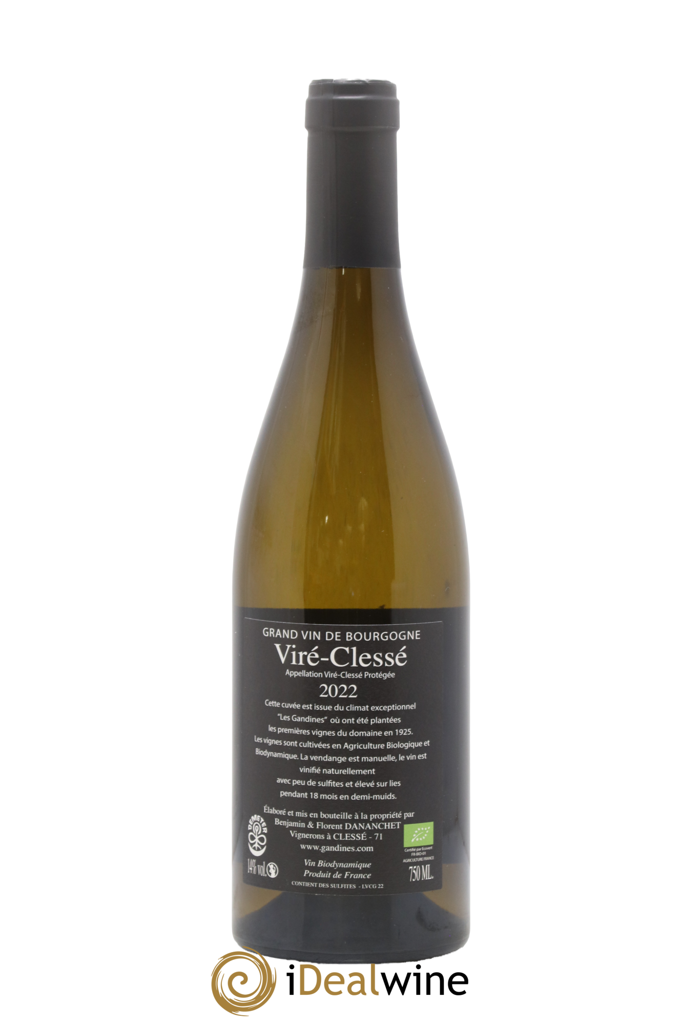 Viré-Clessé Les Gandines Domaine des Gandines 2022 - Lot de 1 bouteille - 1