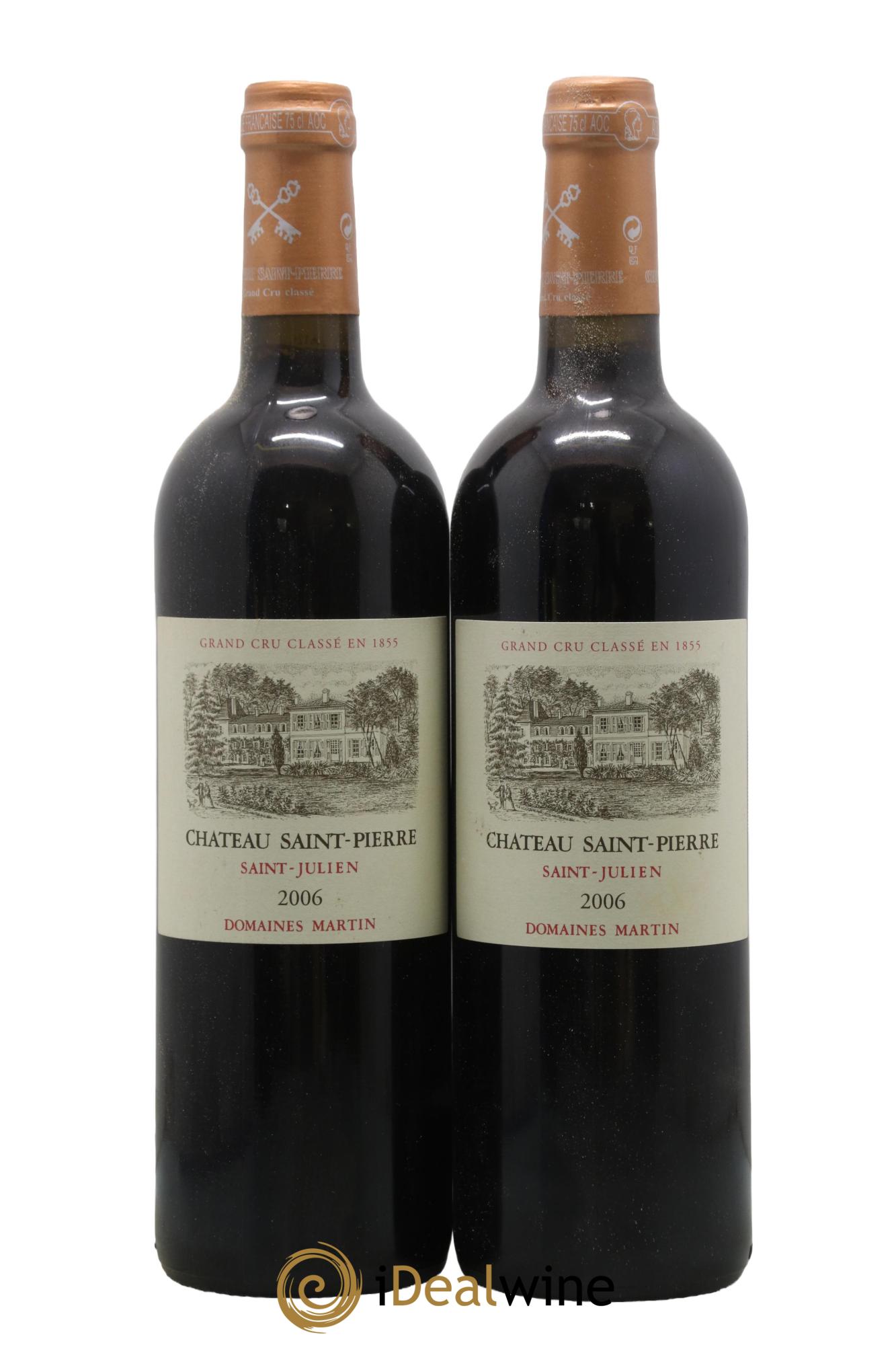 Château Saint-Pierre 4ème Grand Cru Classé 2006 - Lotto di 2 bottiglie - 0