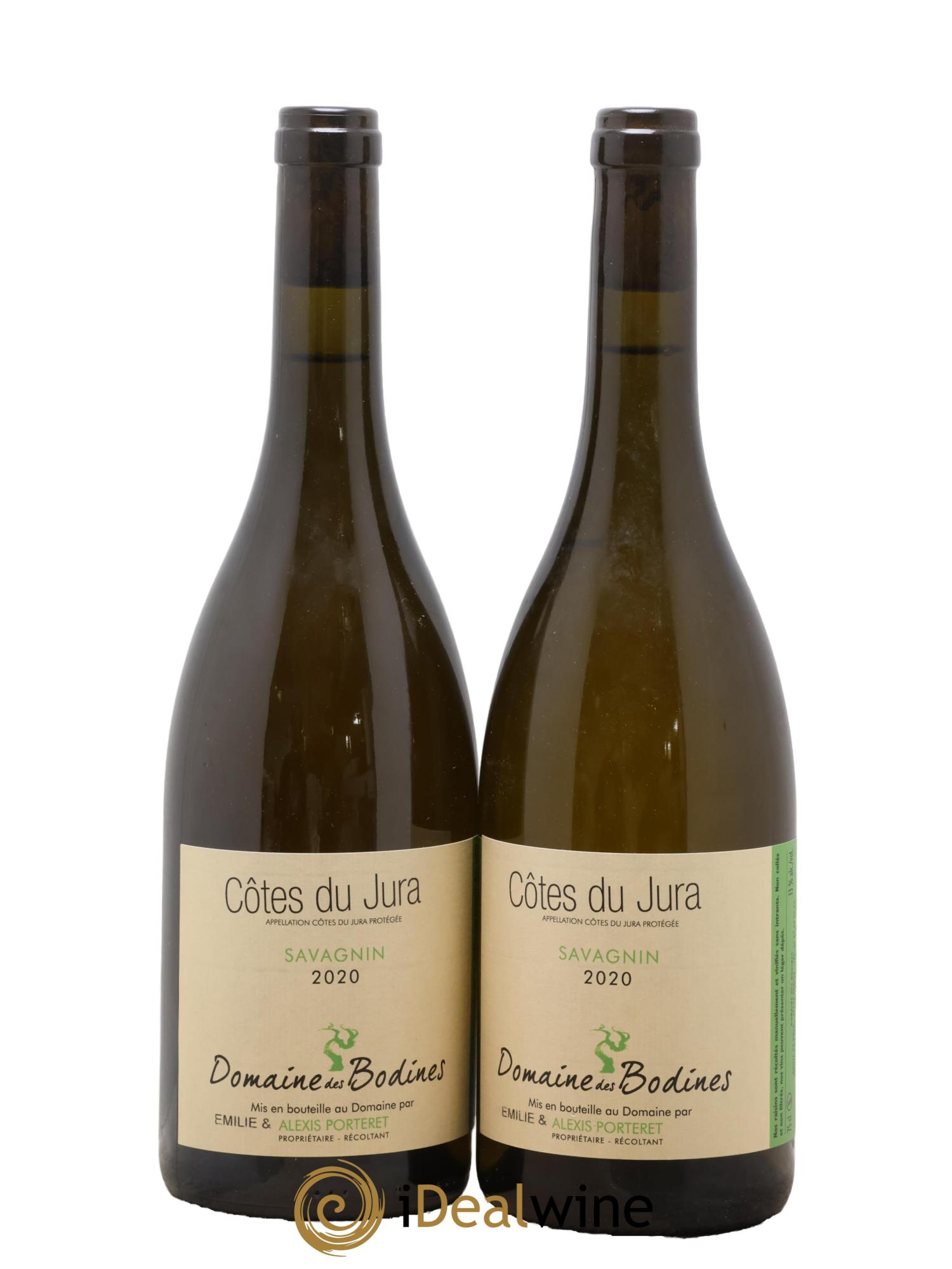 Côtes du Jura Savagnin Les Bodines 2020 - Posten von 2 Flaschen - 0