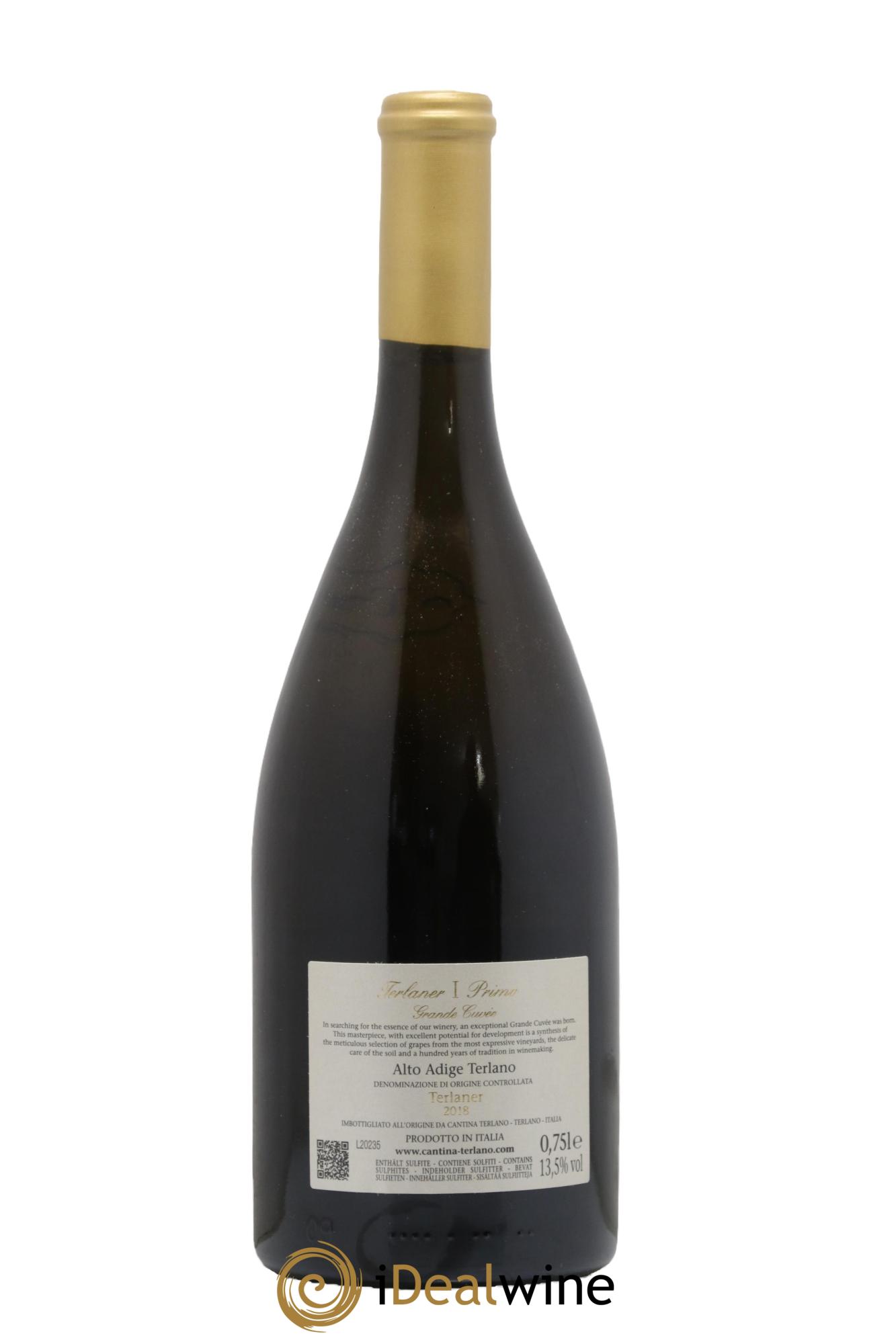 Italie Alto Adige Terlano Grande Cuvee Terlaner Terlan 2018 - Lot de 1 bouteille - 1