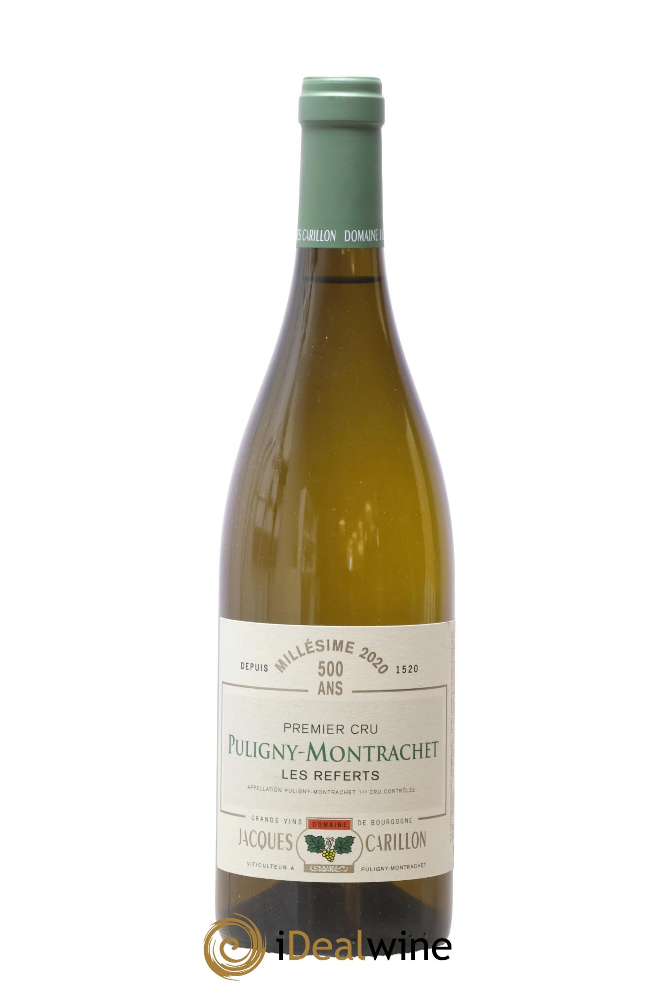 Puligny-Montrachet 1er Cru Les Referts Jacques Carillon (Domaine) 2020 - Lot de 1 bouteille - 0