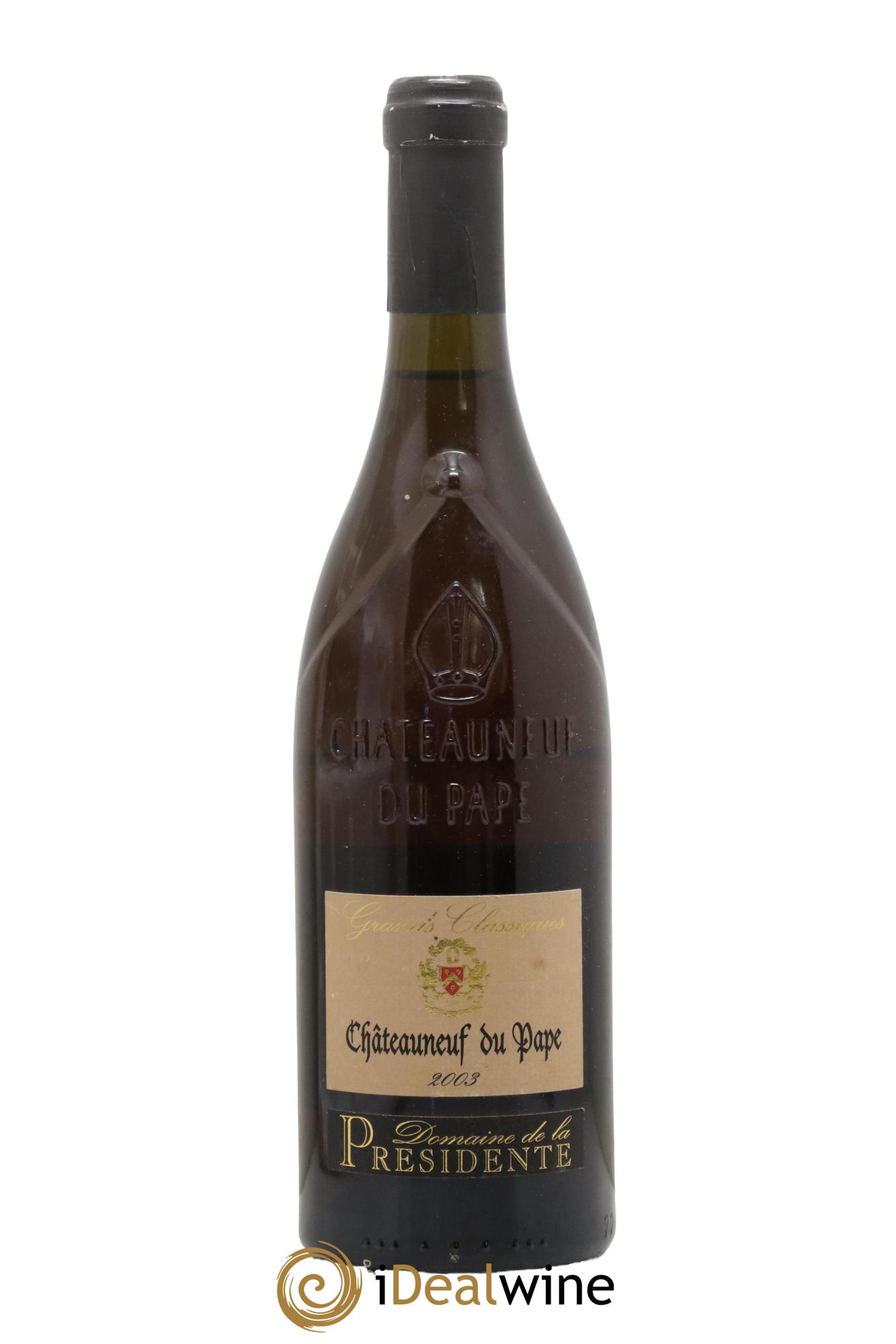 Châteauneuf-du-Pape Domaine La Presidente 2003 - Lot de 1 bouteille - 0