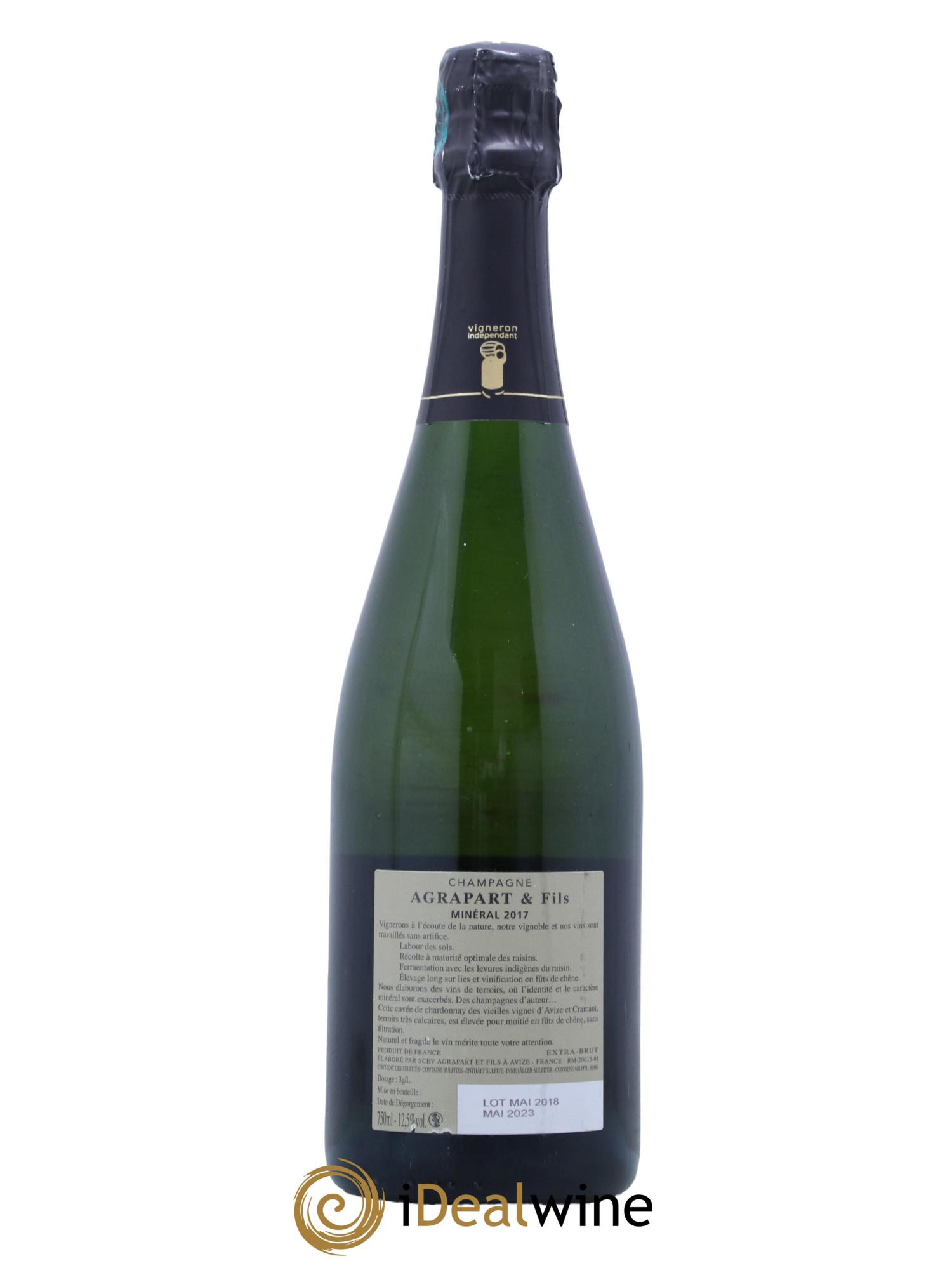Minéral Blanc de Blancs  Extra-Brut Agrapart & Fils 2017 - Lot of 1 bottle - 1