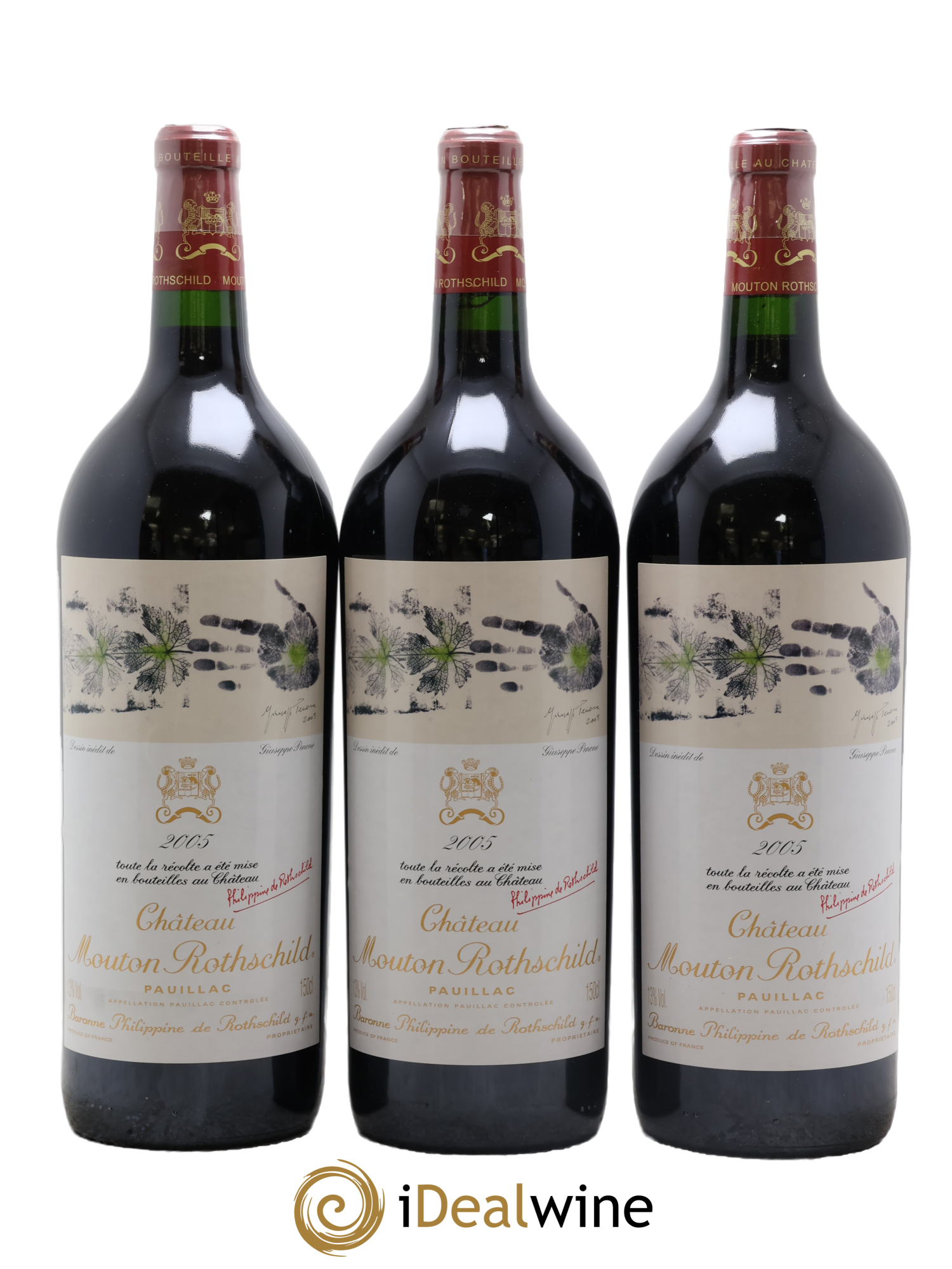 Château Mouton Rothschild 1er Grand Cru Classé 2005 - Lot of 6 magnums - 3