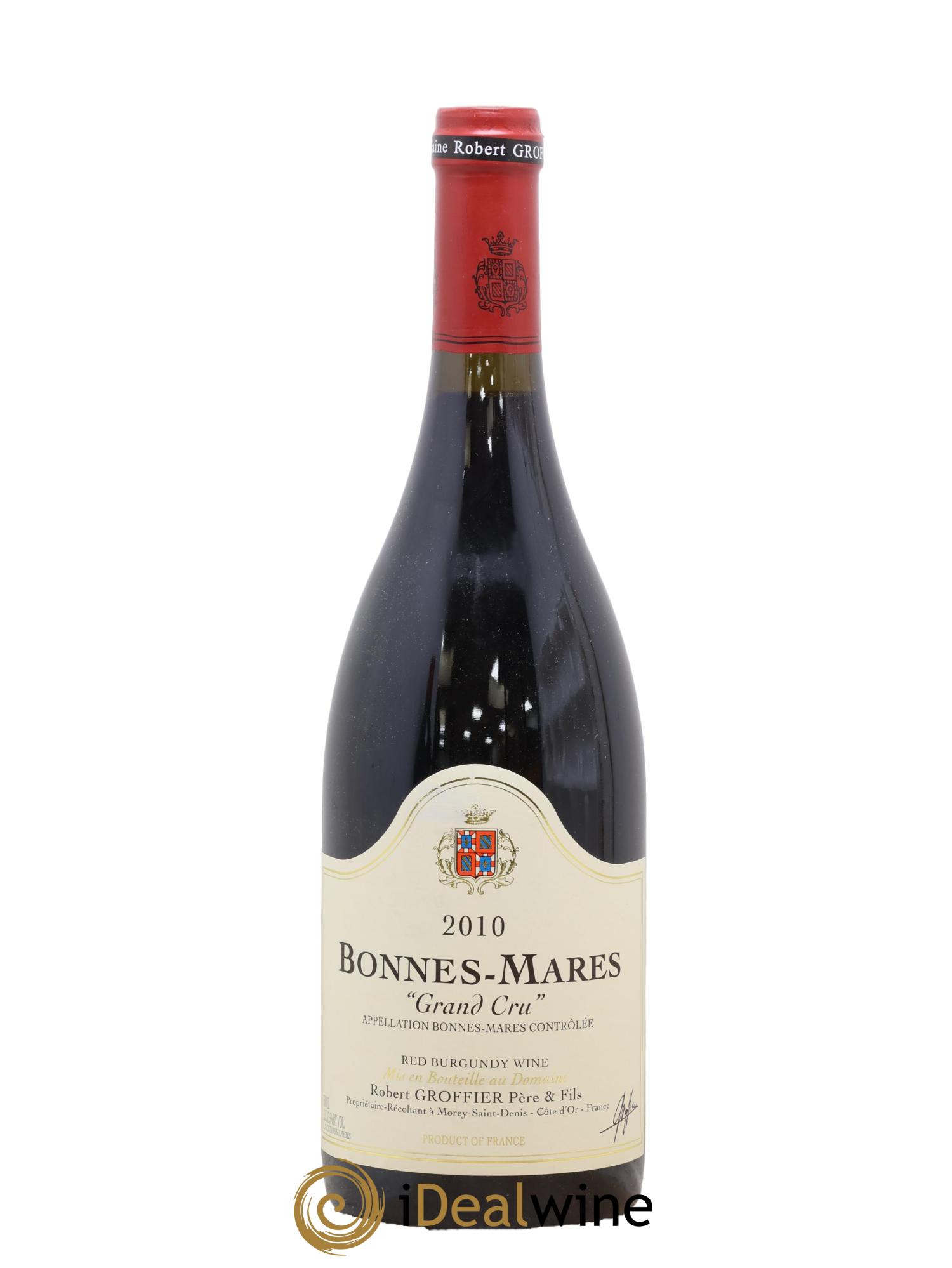 Bonnes-Mares Grand Cru Robert Groffier Père & Fils (Domaine) 2010 - Lot de 1 bouteille - 0