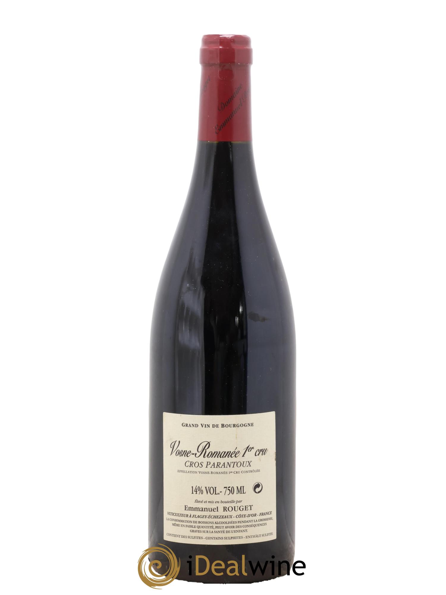 Vosne-Romanée 1er Cru Cros Parantoux Emmanuel Rouget 2015 - Lotto di 1 bottiglia - 1