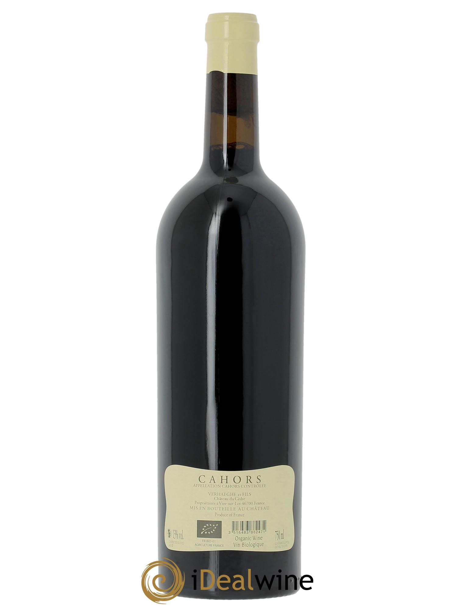 Cahors Château du Cèdre Cuvée Le Cèdre Pascal et Jean-Marc Verhaeghe 2022 - Lot de 1 bouteille - 1