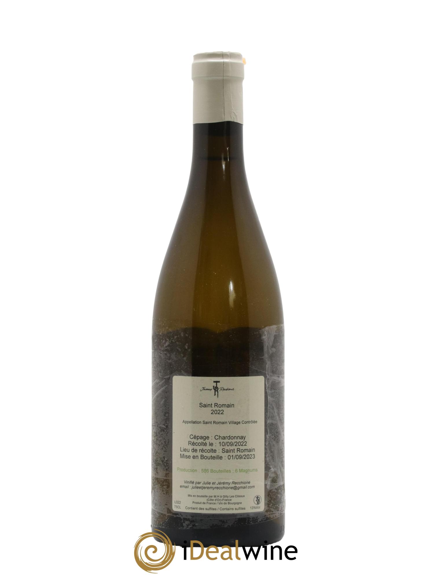 Saint-Romain Jeremy Recchione 2022 - Lotto di 1 bottiglia - 1