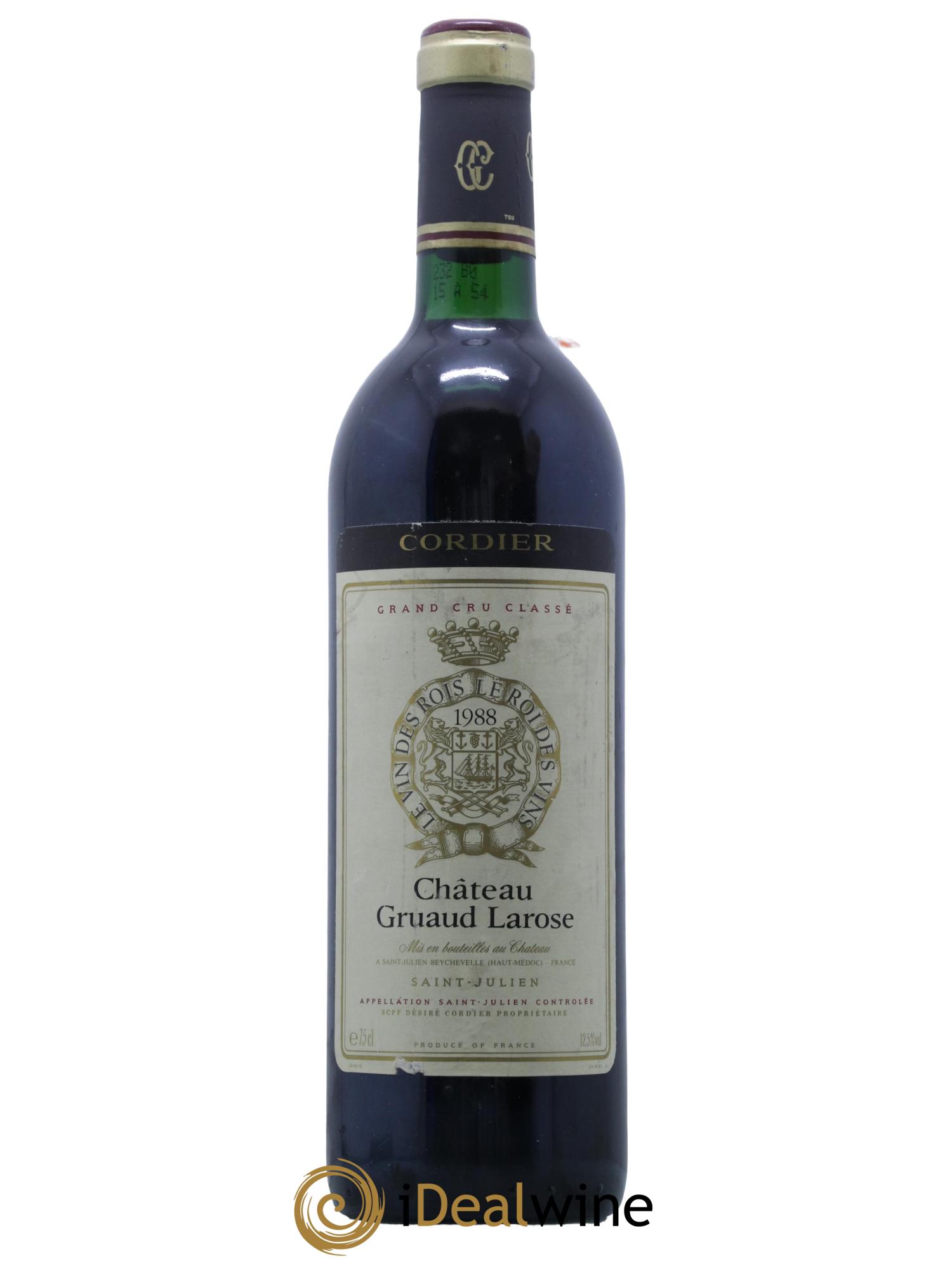 Château Gruaud Larose 2ème Grand Cru Classé 1988 - Lot de 1 bouteille - 0
