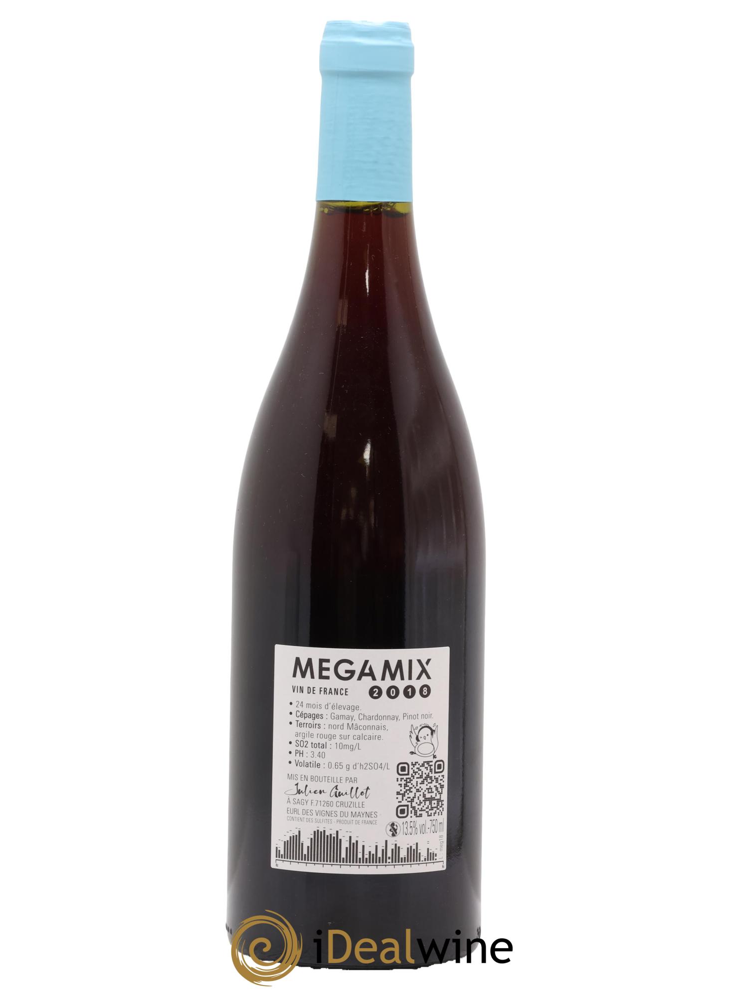 Vin de France Mégamix Les Vignes du Maynes 2018 - Lot de 1 bouteille - 1