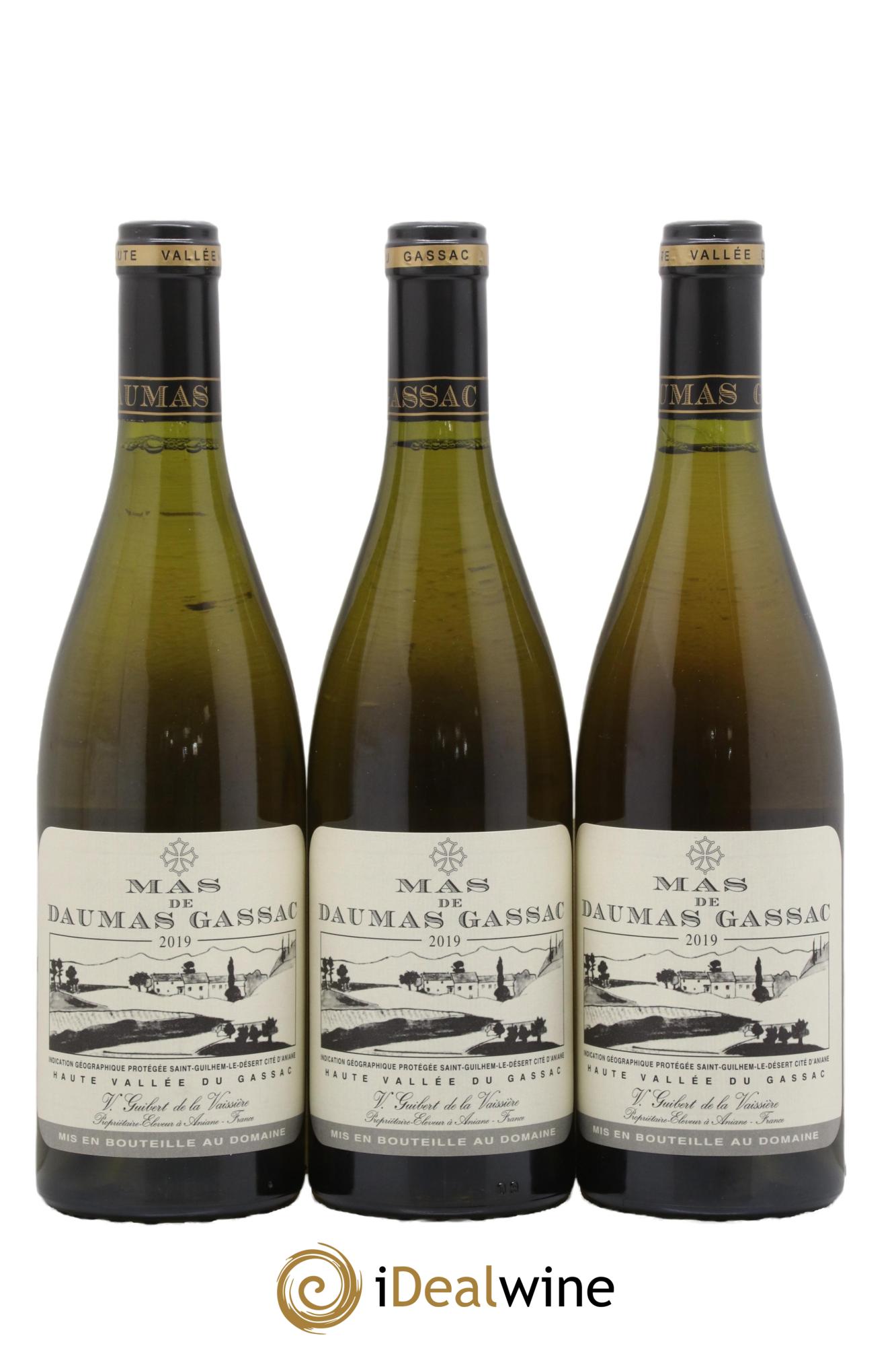 Saint-Guilhem-le-Désert - Cité d'Aniane Mas Daumas Gassac Famille Guibert de La Vaissière 2019 - Lot de 3 bouteilles - 0