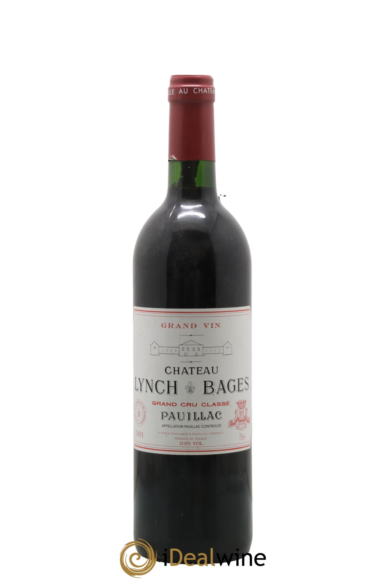 Château Lynch Bages 5ème Grand Cru Classé 2001 - Lot de 1 bouteille - 0