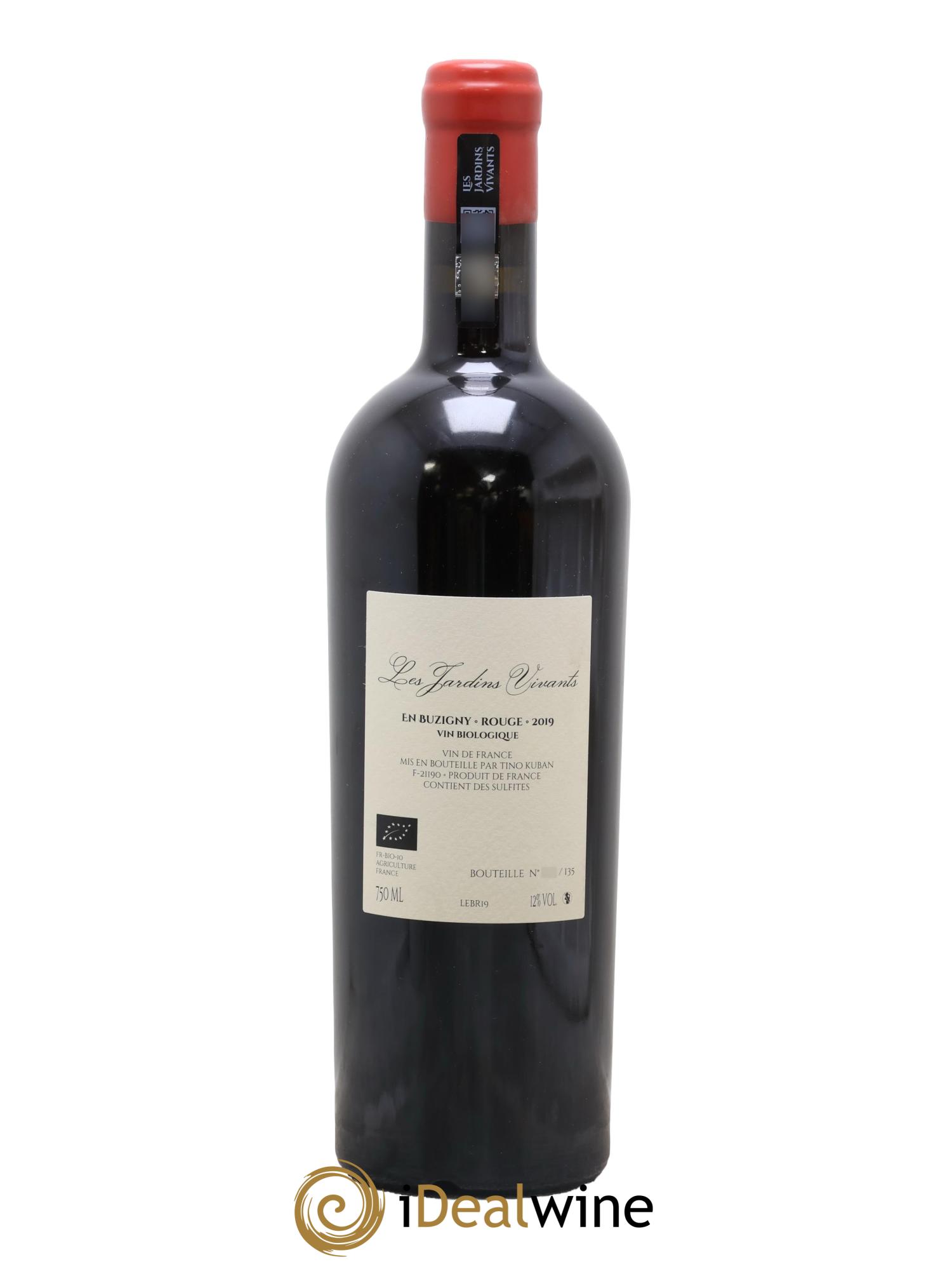 Vin de France En Buzigny Tino Kuban Les Jardins Vivants 2019 - Lot de 1 bouteille - 1