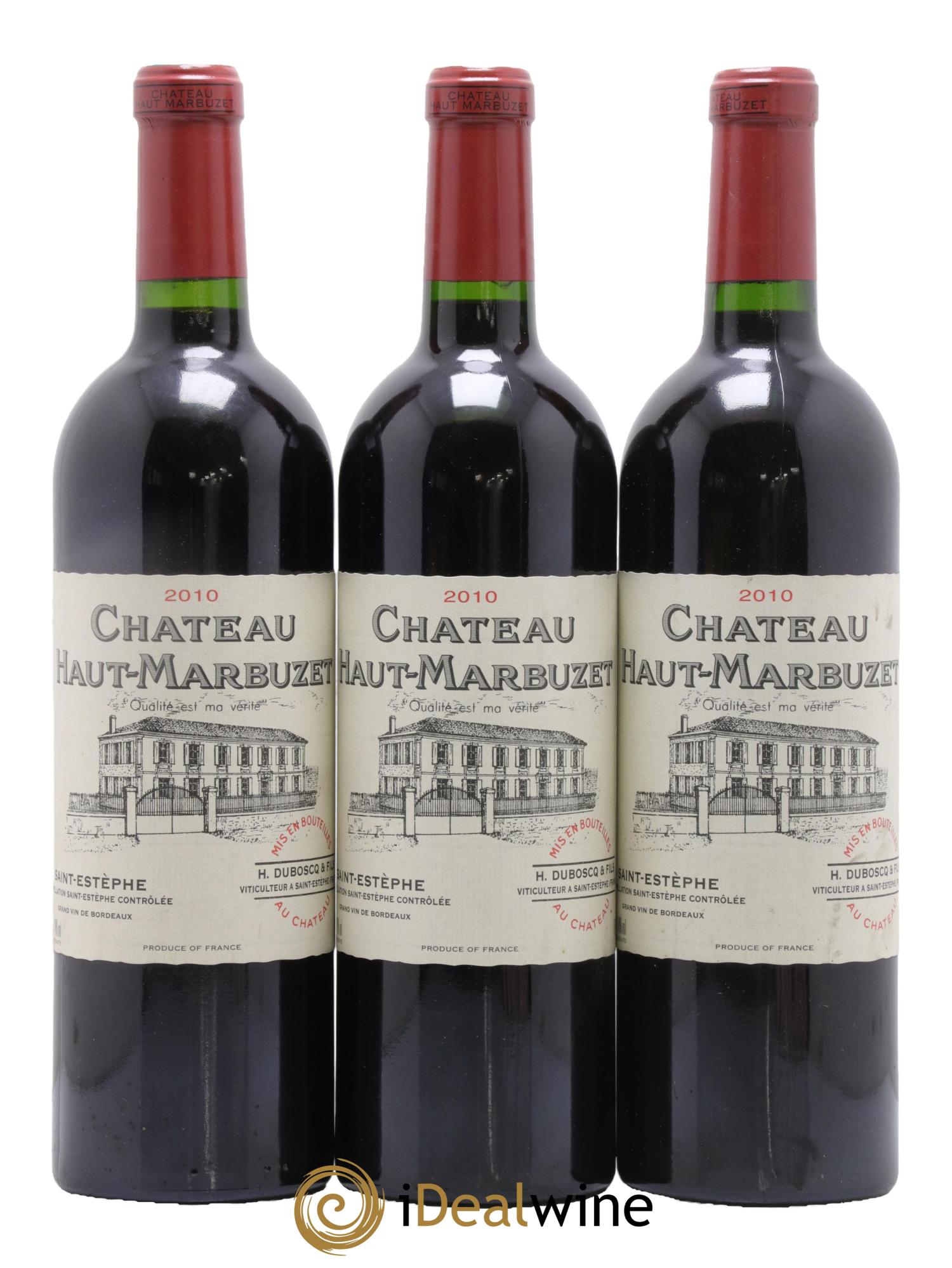Château Haut Marbuzet 2010 - Lot de 3 bouteilles - 0
