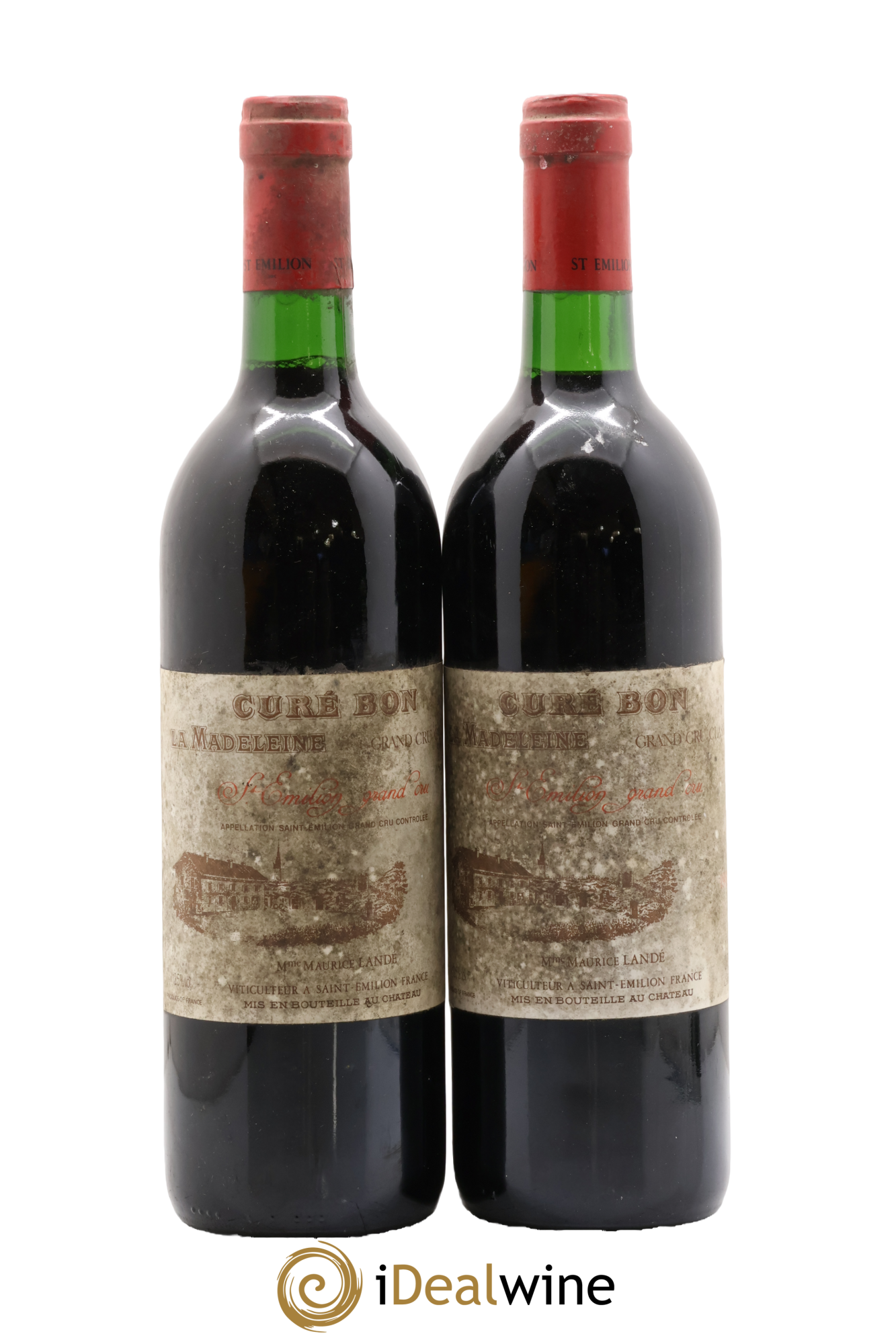 Saint-Émilion Château Curé Bon La Madeleine 1989 - Lot de 2 bouteilles - 0
