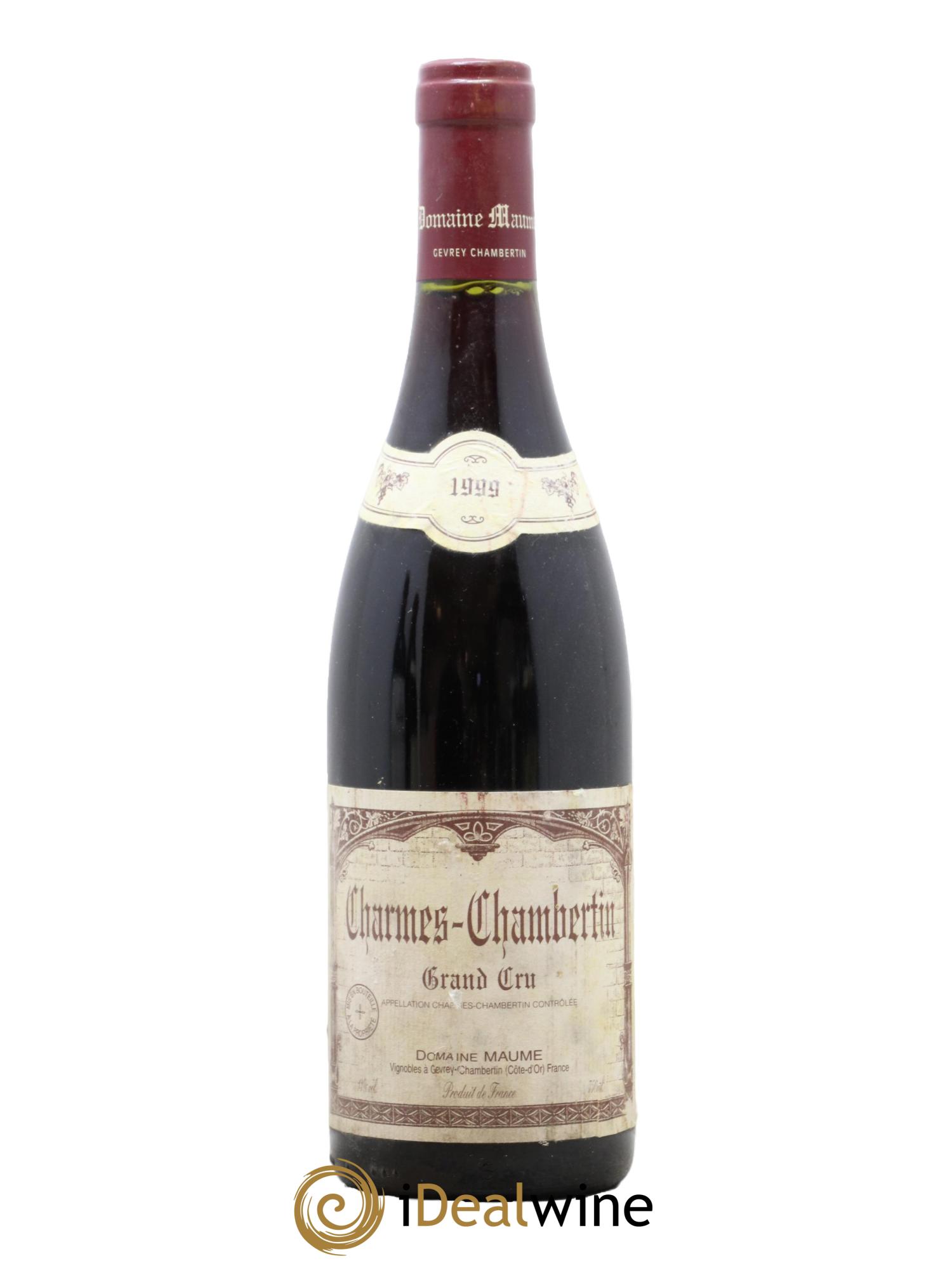 Charmes-Chambertin Grand Cru Maume (Domaine) 1999 - Lot de 1 bouteille - 0
