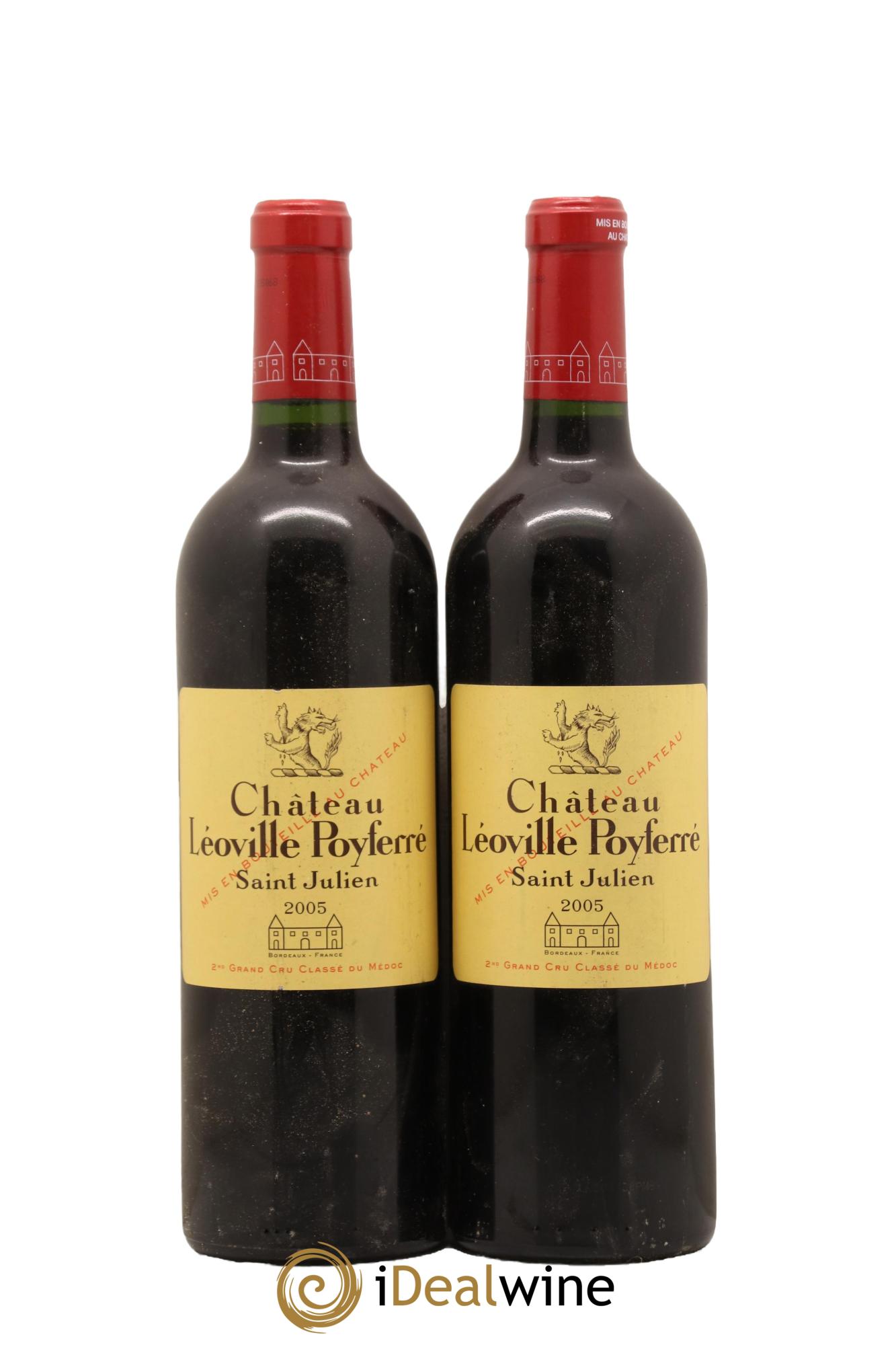 Château Léoville Poyferré 2ème Grand Cru Classé 2005 - Lot de 2 bouteilles - 0