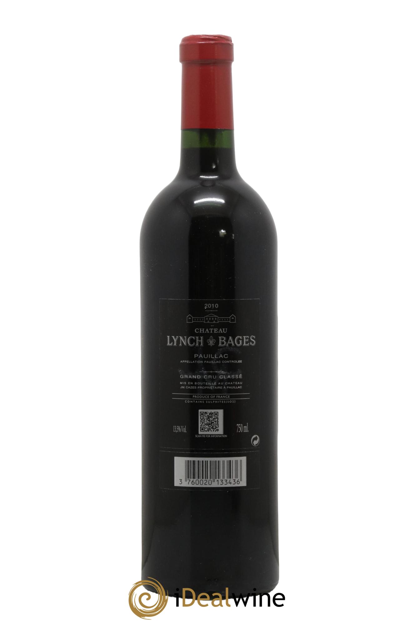Château Lynch Bages 5ème Grand Cru Classé 2010 - Lot de 1 bouteille - 1