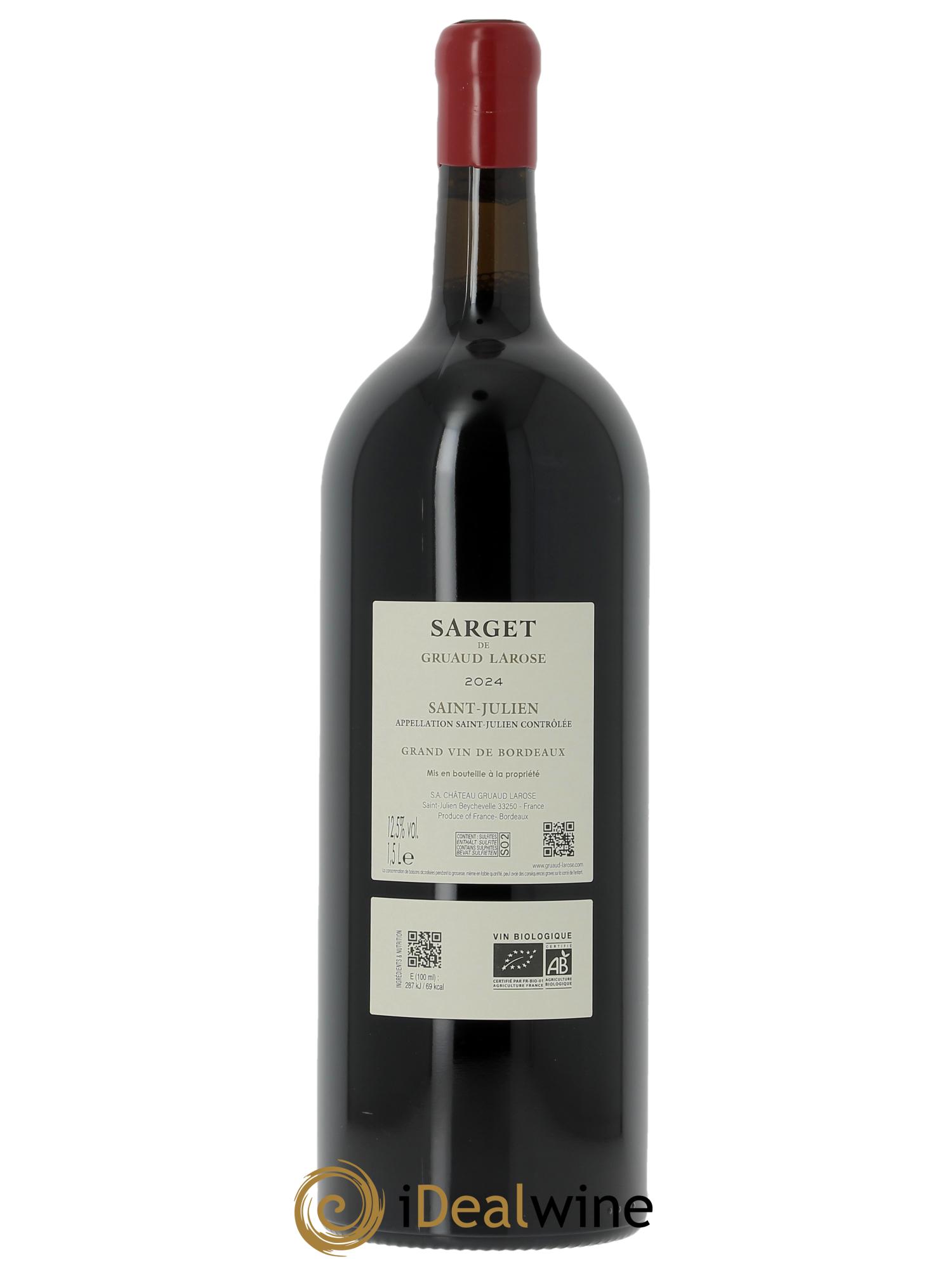 Sarget de Gruaud Larose Second Vin 2024 - Lotto di 1 magnum - 1