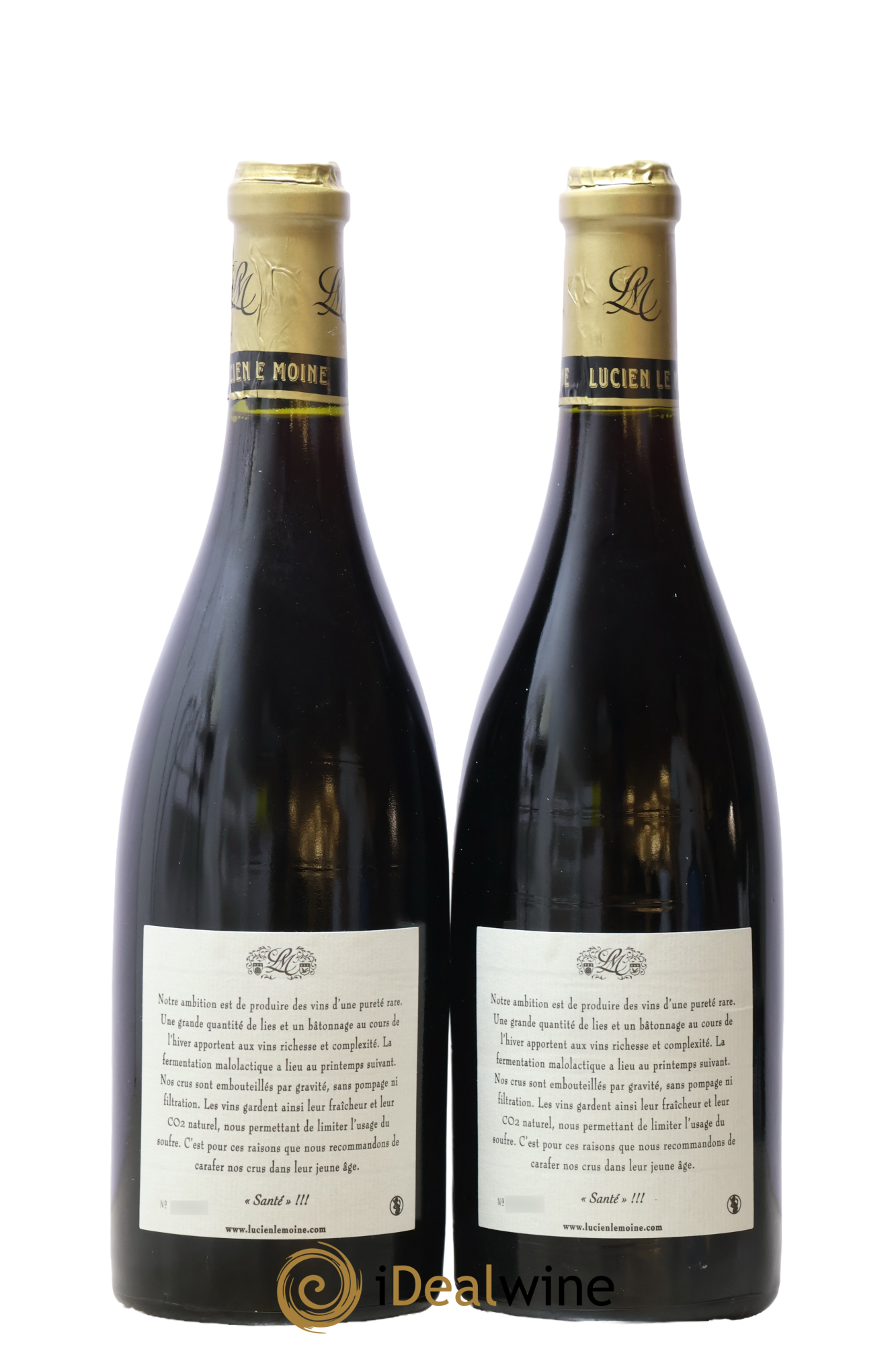 Clos de Vougeot Grand Cru Lucien Le Moine 2007 - Lot de 2 bouteilles - 1