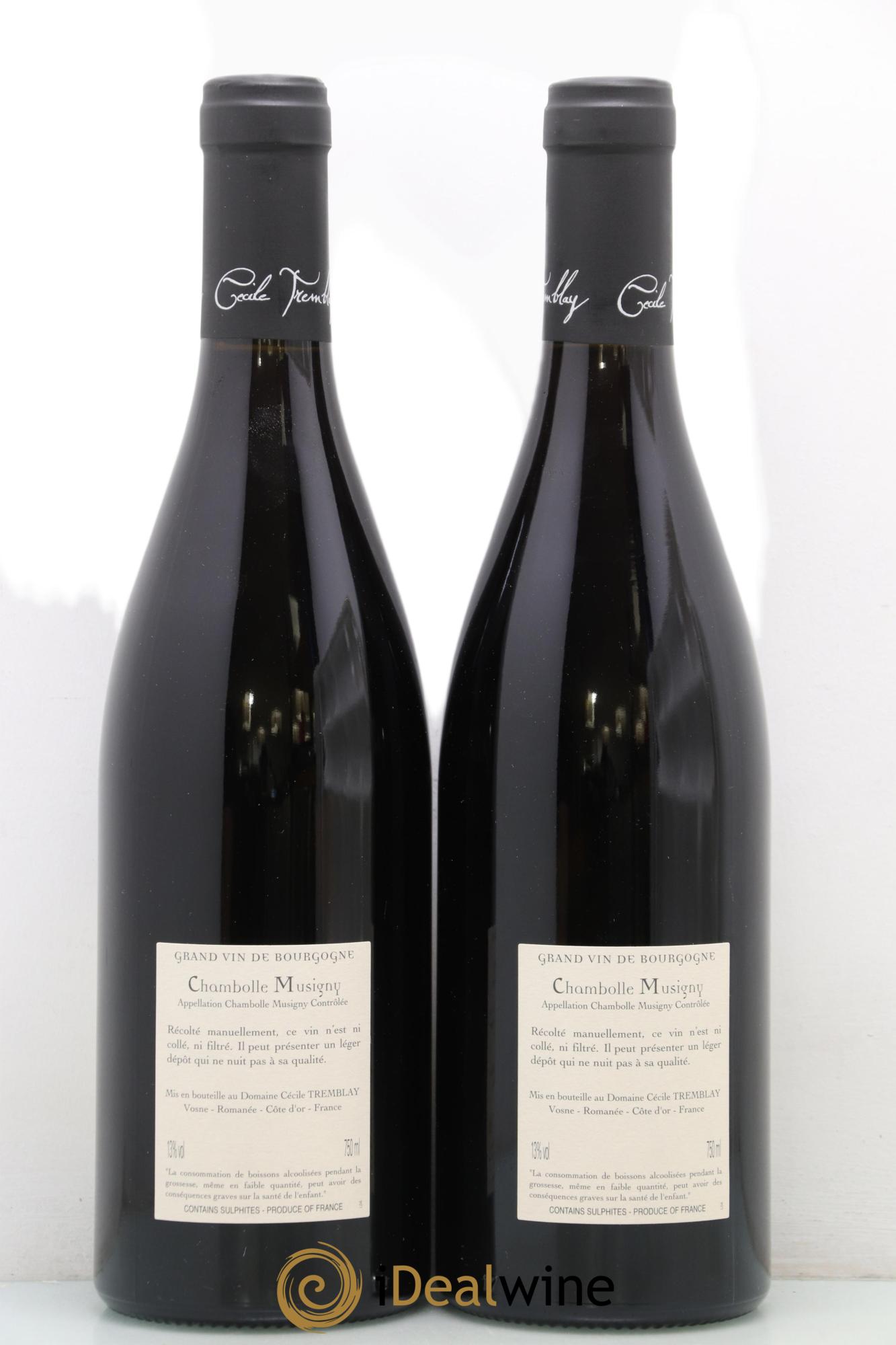 Chambolle-Musigny Les Cabottes Cécile Tremblay 2021 - Lot de 2 bouteilles - 1