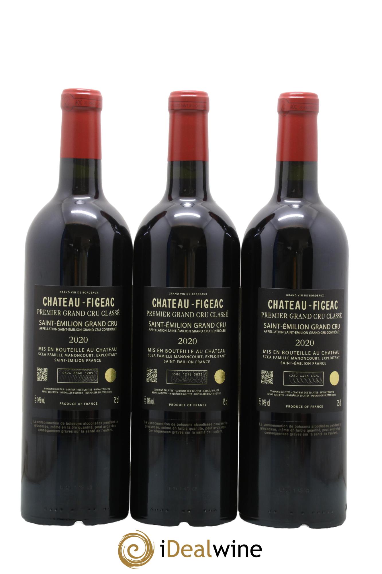 Château Figeac 1er Grand Cru Classé A 2020 - Lotto di 6 bottiglie - 4