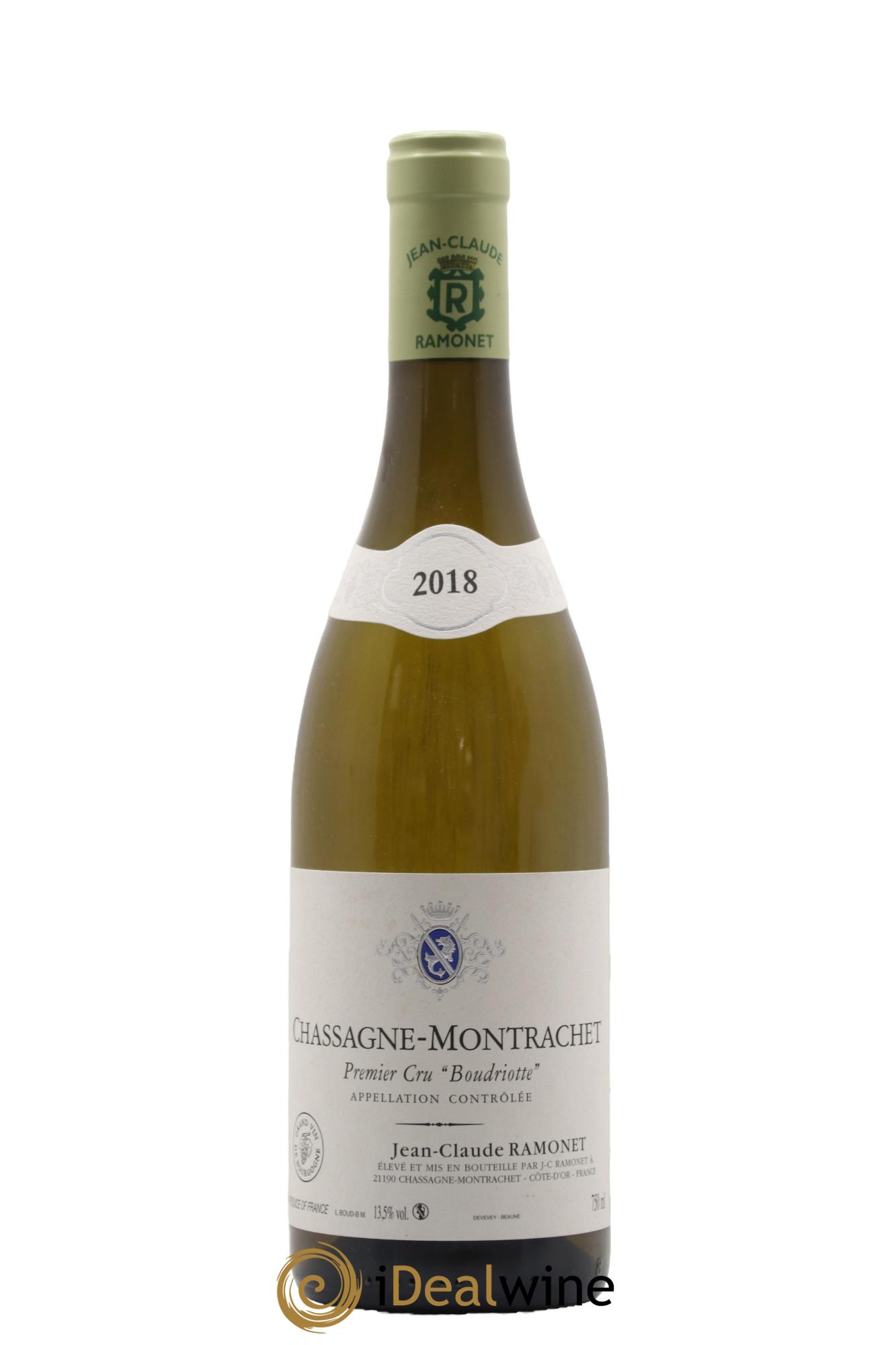 Chassagne-Montrachet 1er Cru Boudriotte Ramonet (Domaine) 2018 - Lot de 1 bouteille - 0
