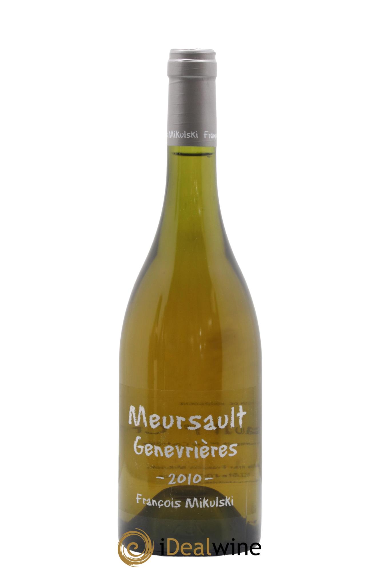 Meursault 1er Cru Les Genevrières François Mikulski 2010 - Lot of 1 bottle - 0