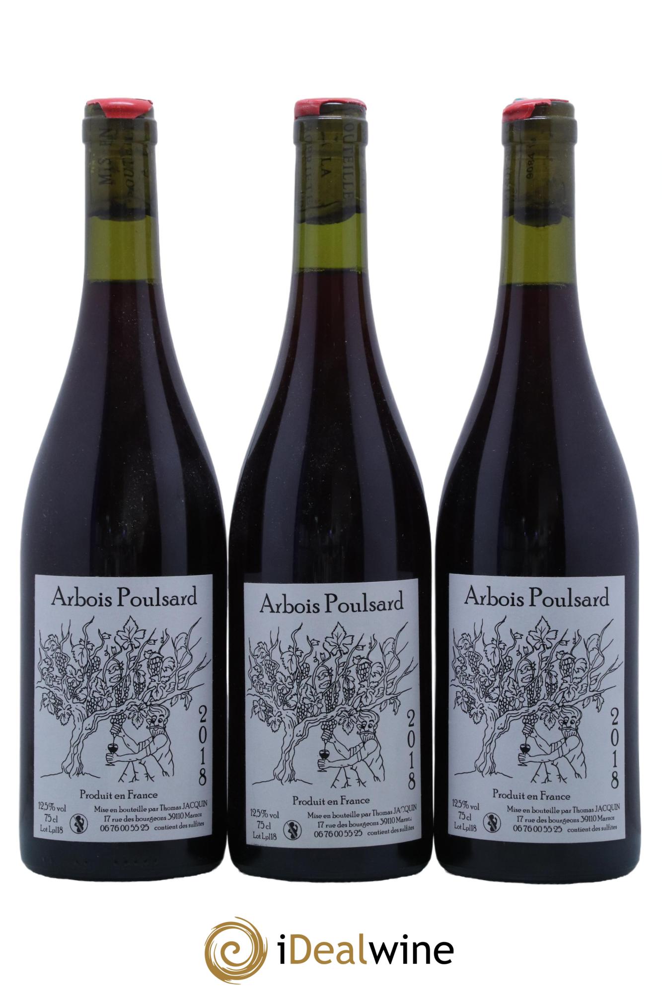 Arbois Poulsard Thomas Jacquin 2018 - Lot de 3 bouteilles - 0