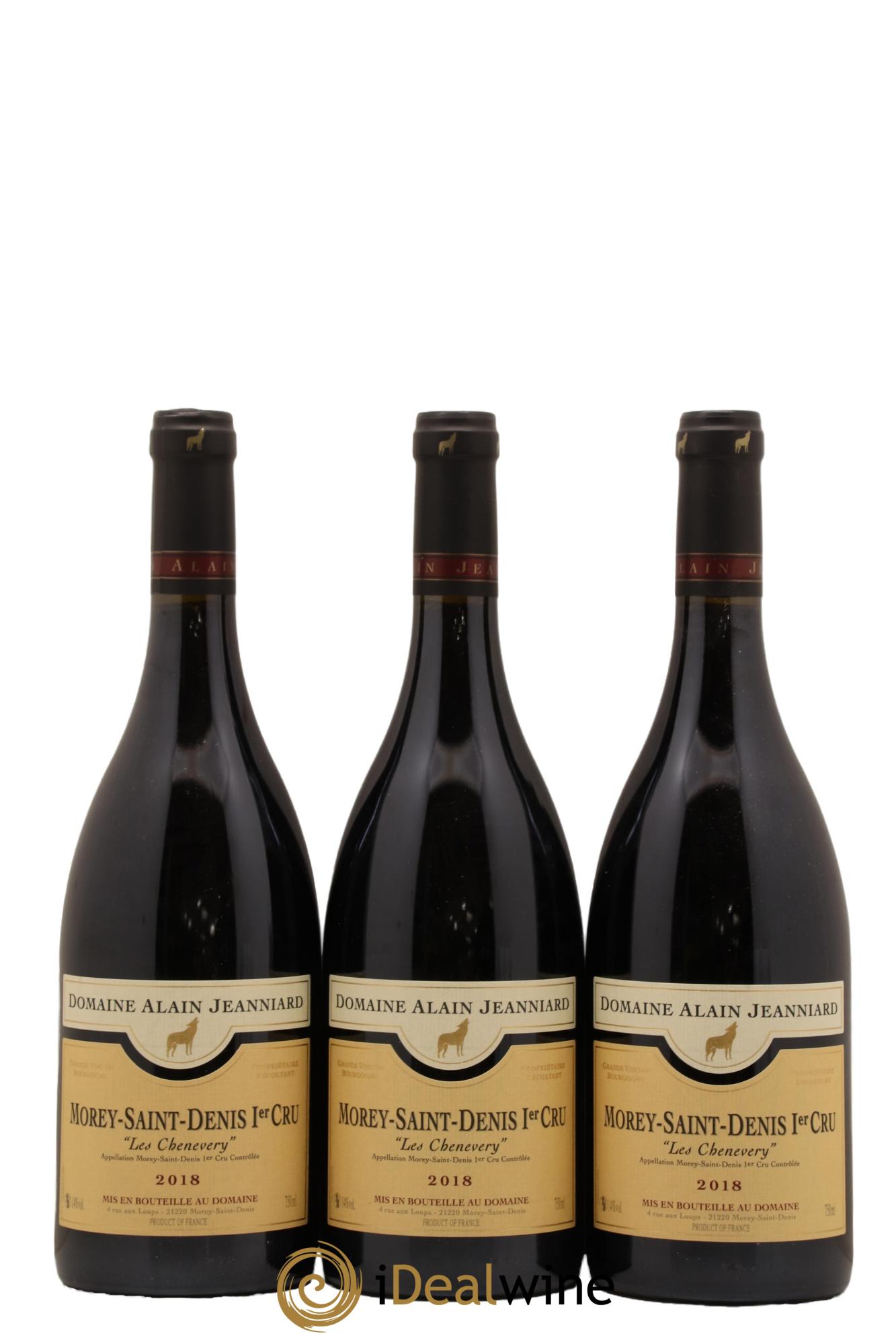 Morey-Saint-Denis 1er Cru Les Chenevery Domaine Alain Jeanniard 2018 - Lot de 3 bouteilles - 0