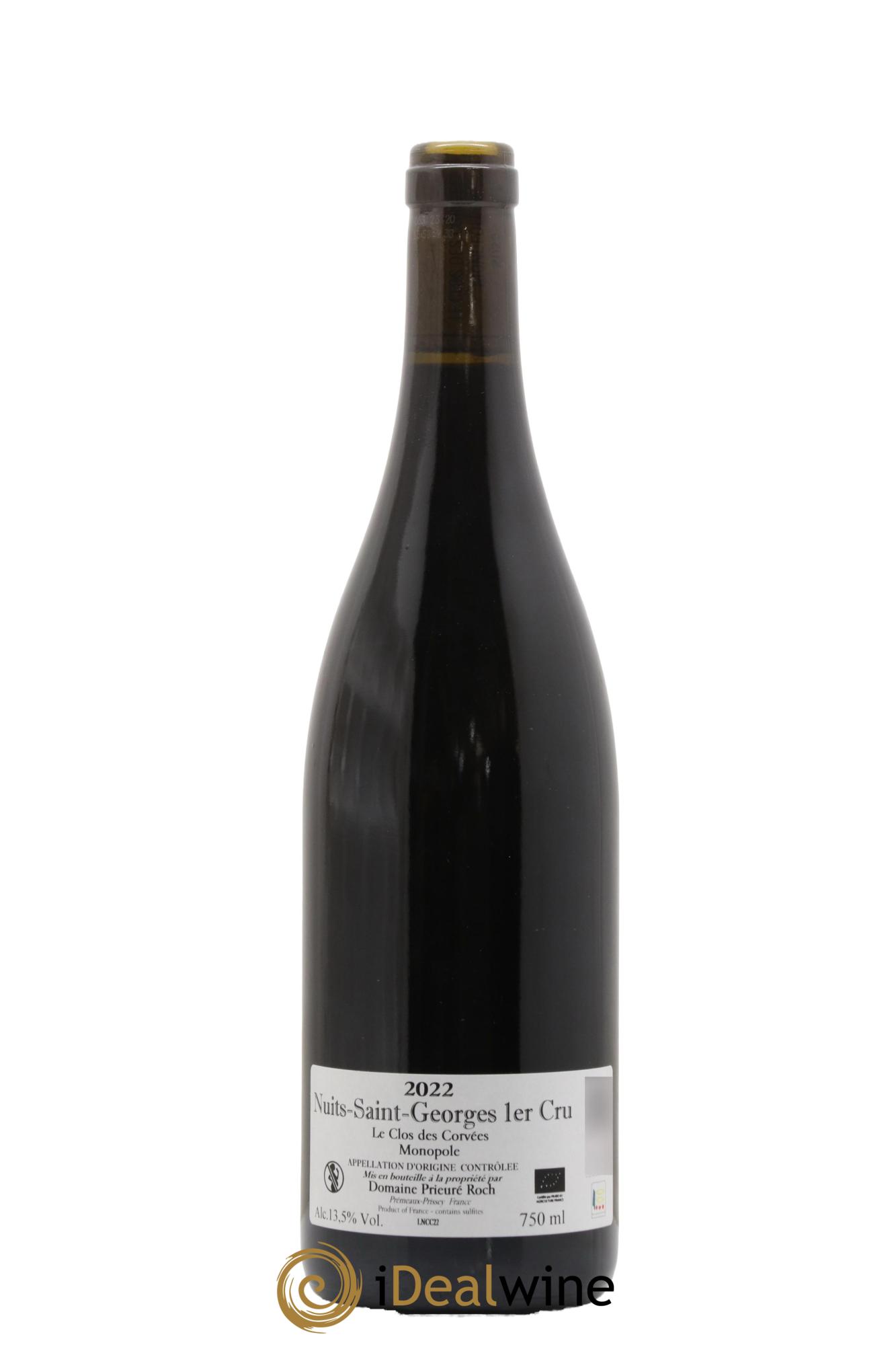 Nuits-Saint-Georges 1er Cru Le Clos des Corvées Prieuré Roch  2022 - Lot of 1 bottle - 1