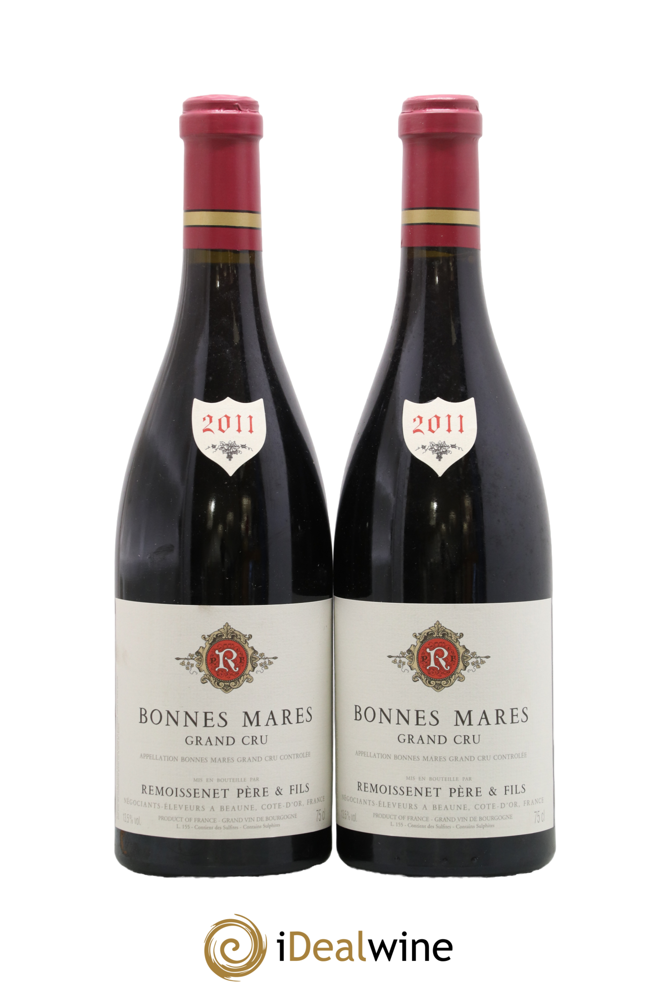 Bonnes-Mares Grand Cru Remoissenet Père et Fils 2011 - Lot de 2 bouteilles - 0