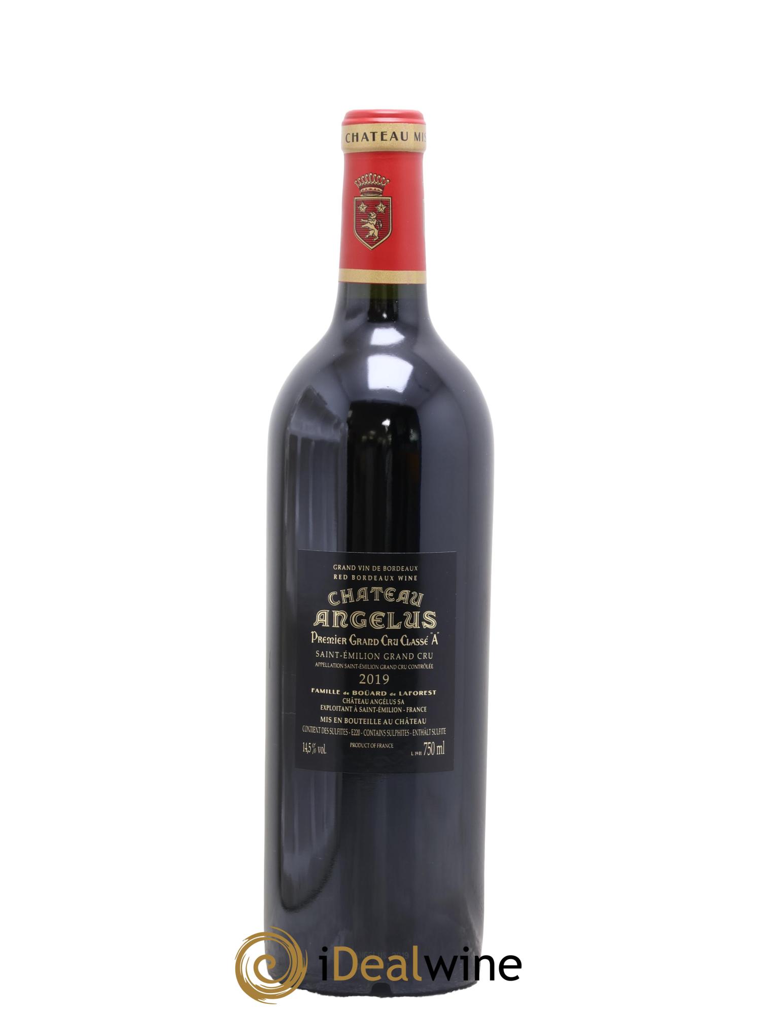 Château Angélus 1er Grand Cru Classé A 2019 - Lot de 1 bouteille - 1