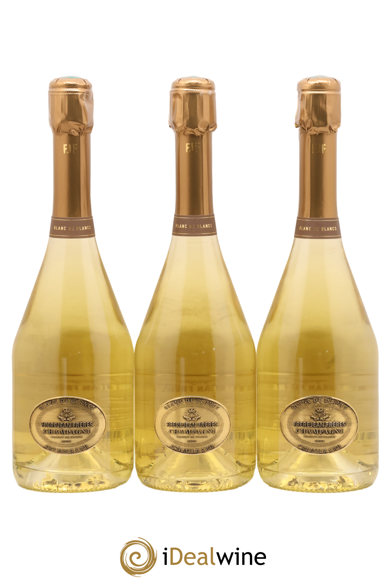 Champagne 1er Cru Blanc De Blancs Frerejean Frères - Lot of 3 bottles - 0