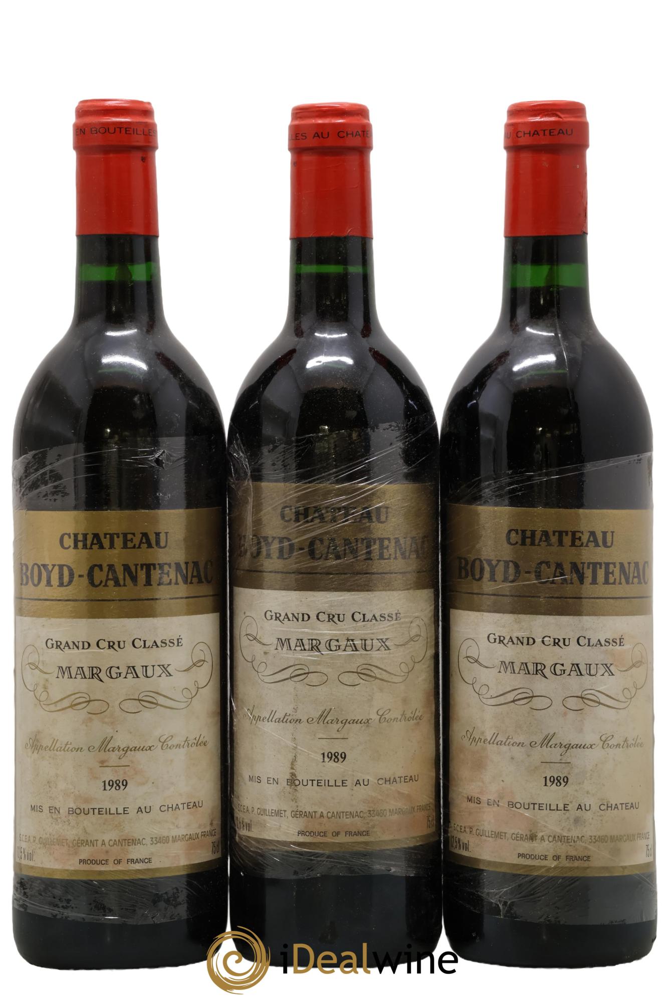 Château Boyd Cantenac 3ème Grand Cru Classé 1989 - Lot of 3 bottles - 0
