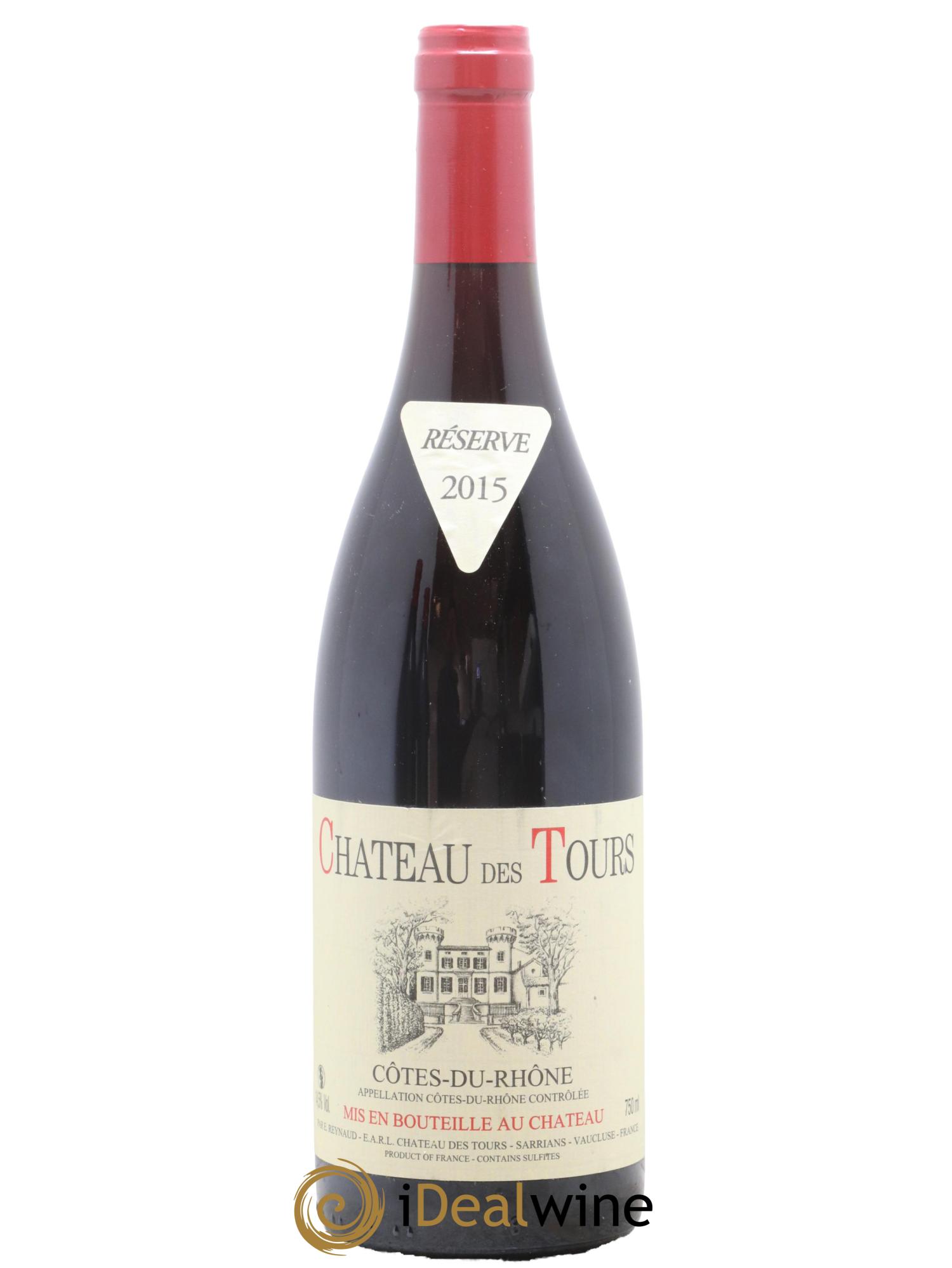 Côtes-du-Rhône Château des Tours Emmanuel Reynaud 2015 - Lot de 1 bouteille - 0