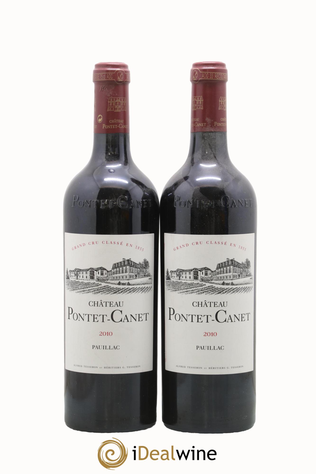 Château Pontet Canet 5ème Grand Cru Classé 2010 - Lotto di 2 bottiglie - 0