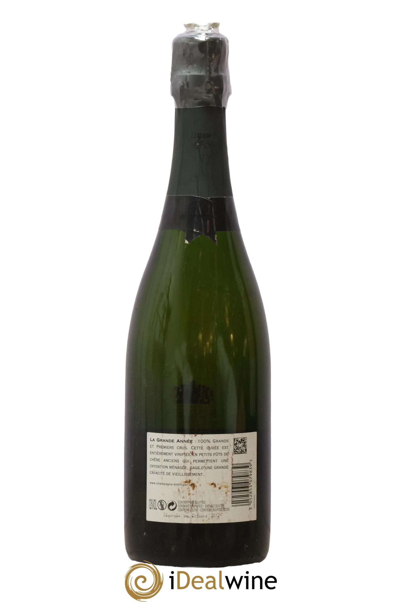 Grande Année Brut Bollinger 2004 - Lot de 1 bouteille - 1