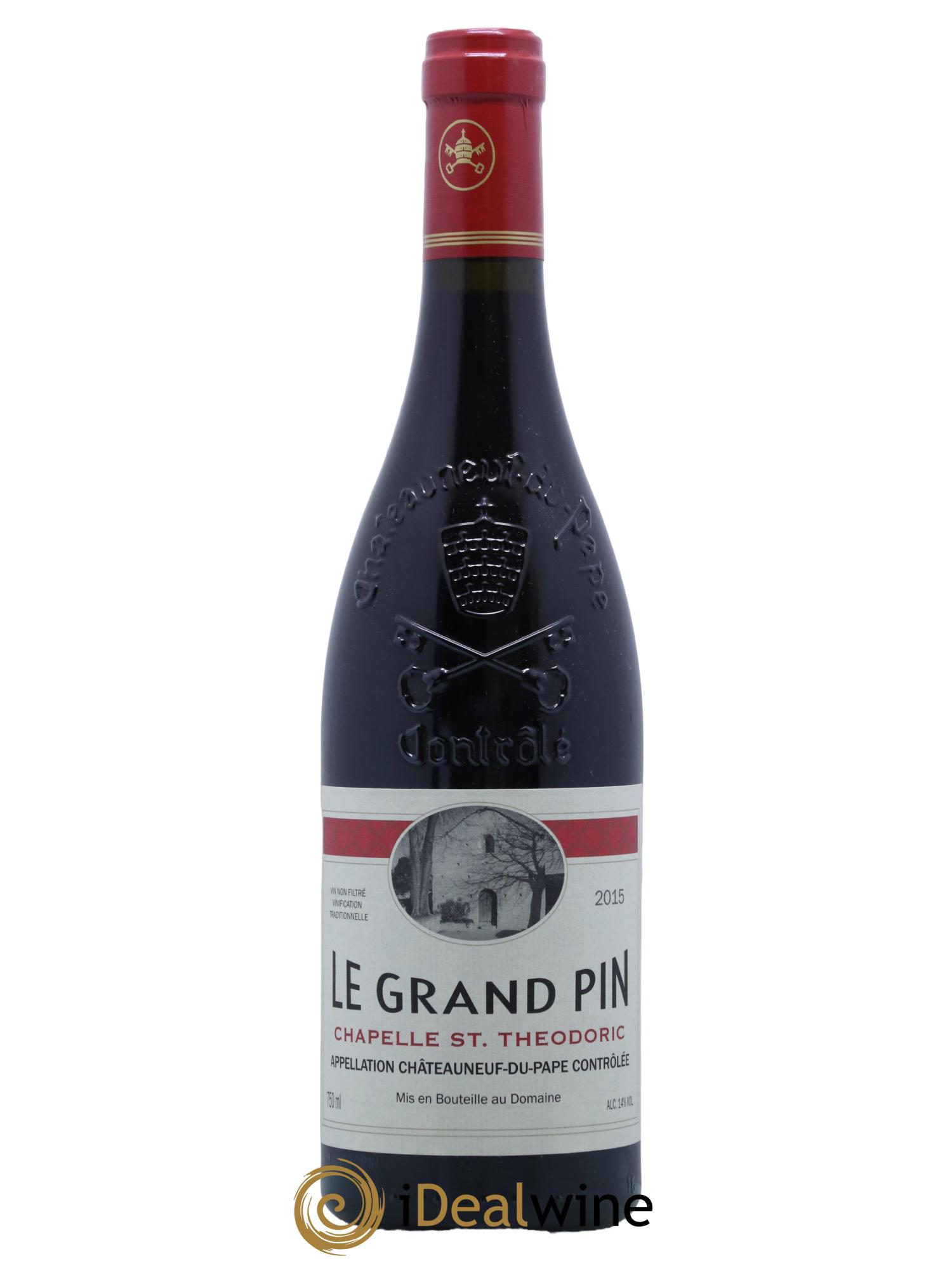 Châteauneuf-du-Pape Cuvée Le Grand Pin Chapelle Saint Theodoric 2015 - Lot de 1 bouteille - 0