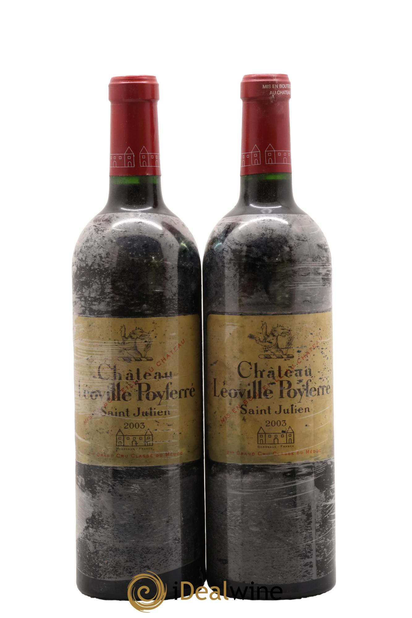 Château Léoville Poyferré 2ème Grand Cru Classé 2003 - Posten von 2 Flaschen - 0