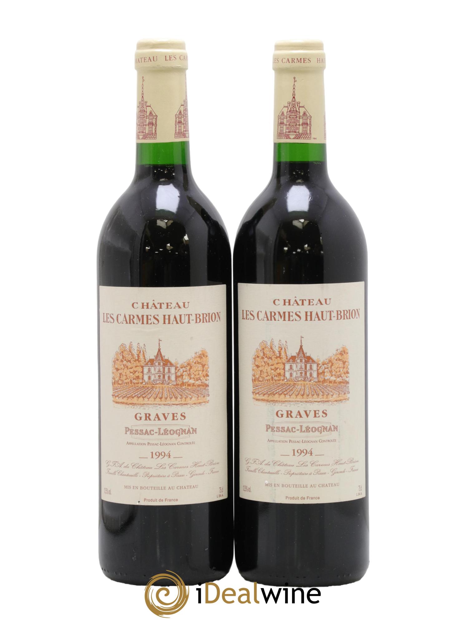 Château Les Carmes Haut-Brion 1994 - Lot de 2 bouteilles - 0