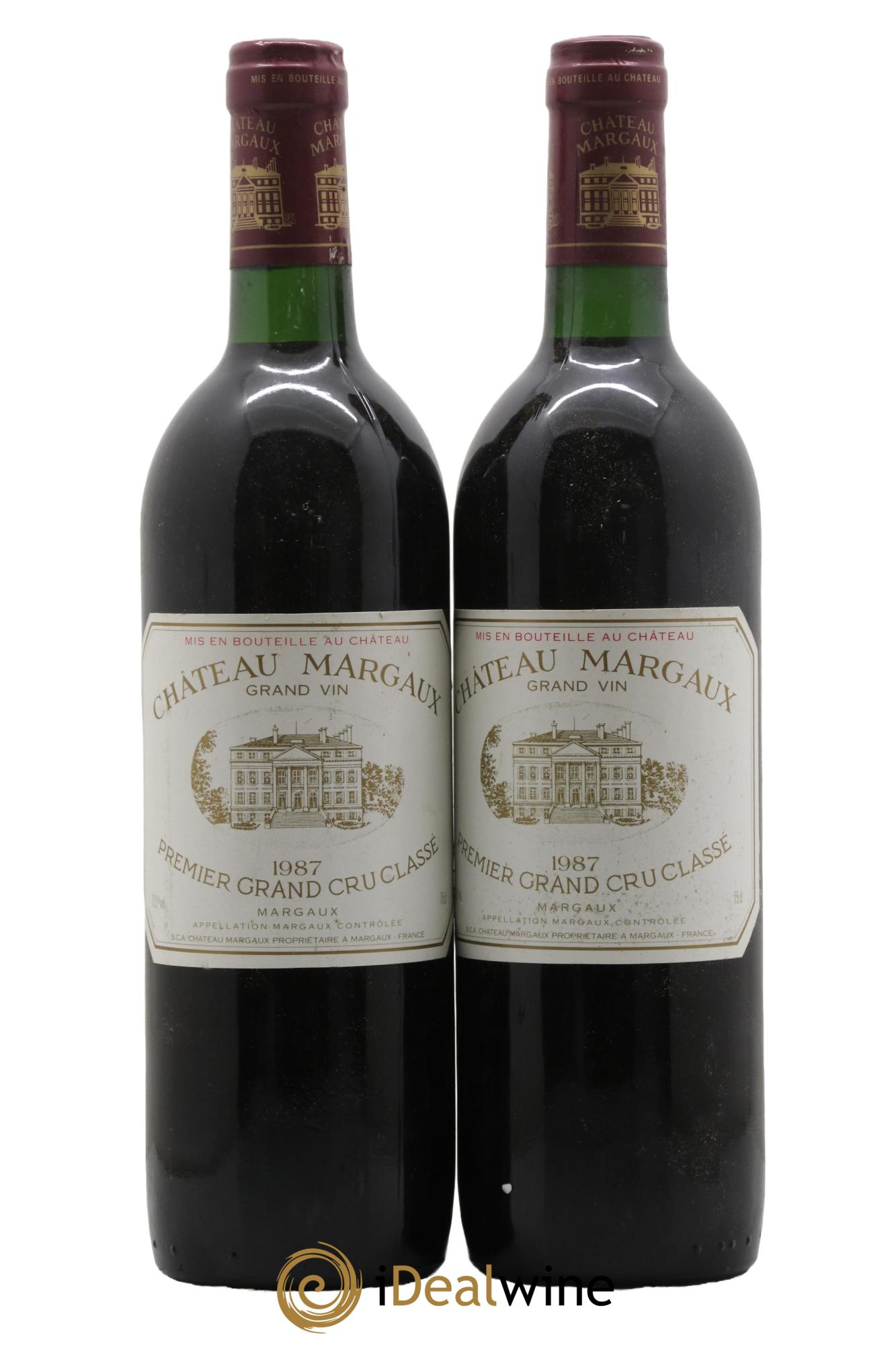 Château Margaux 1er Grand Cru Classé 1987 - Lotto di 2 bottiglie - 0